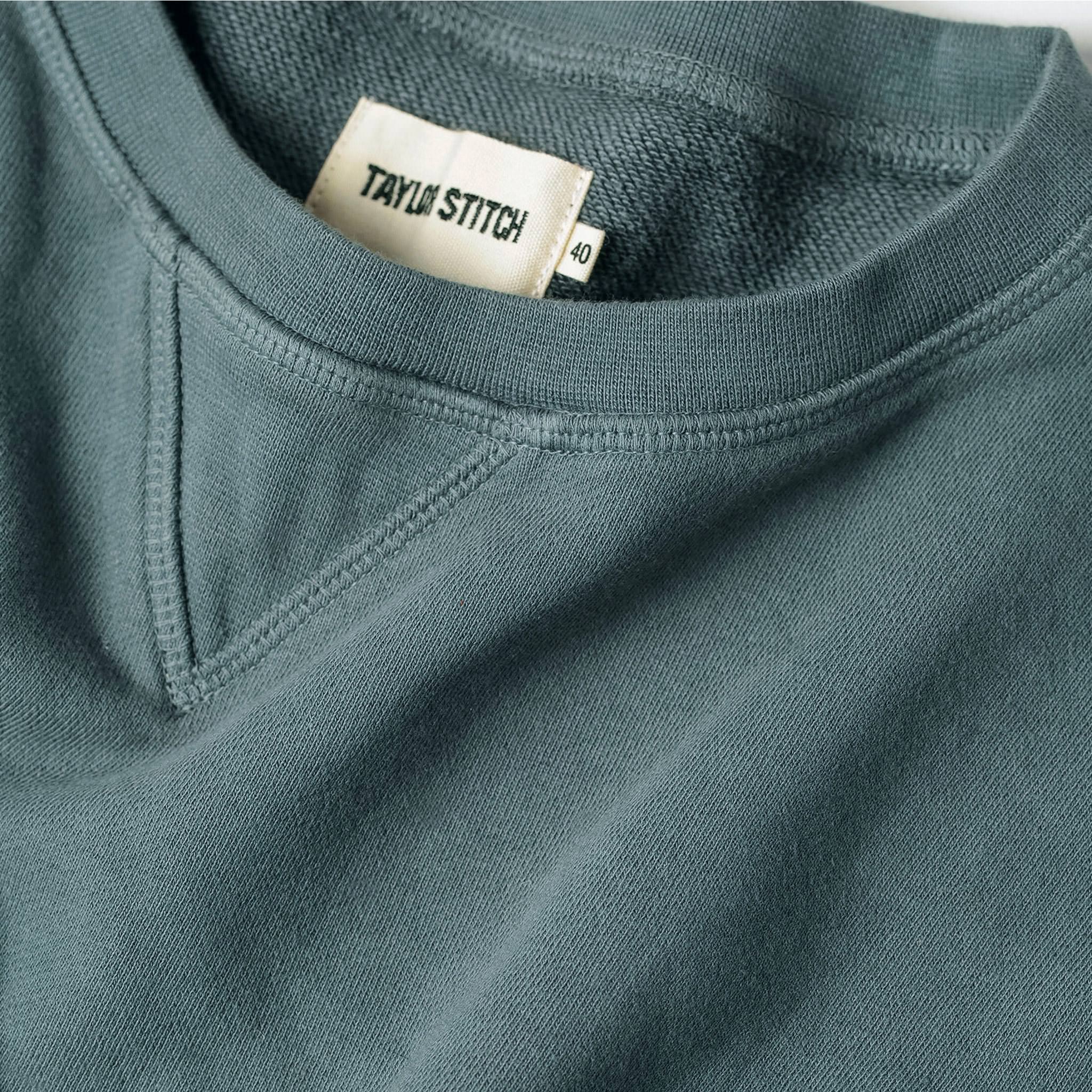 The Crewneck in Sea Green Terry - Image 5
