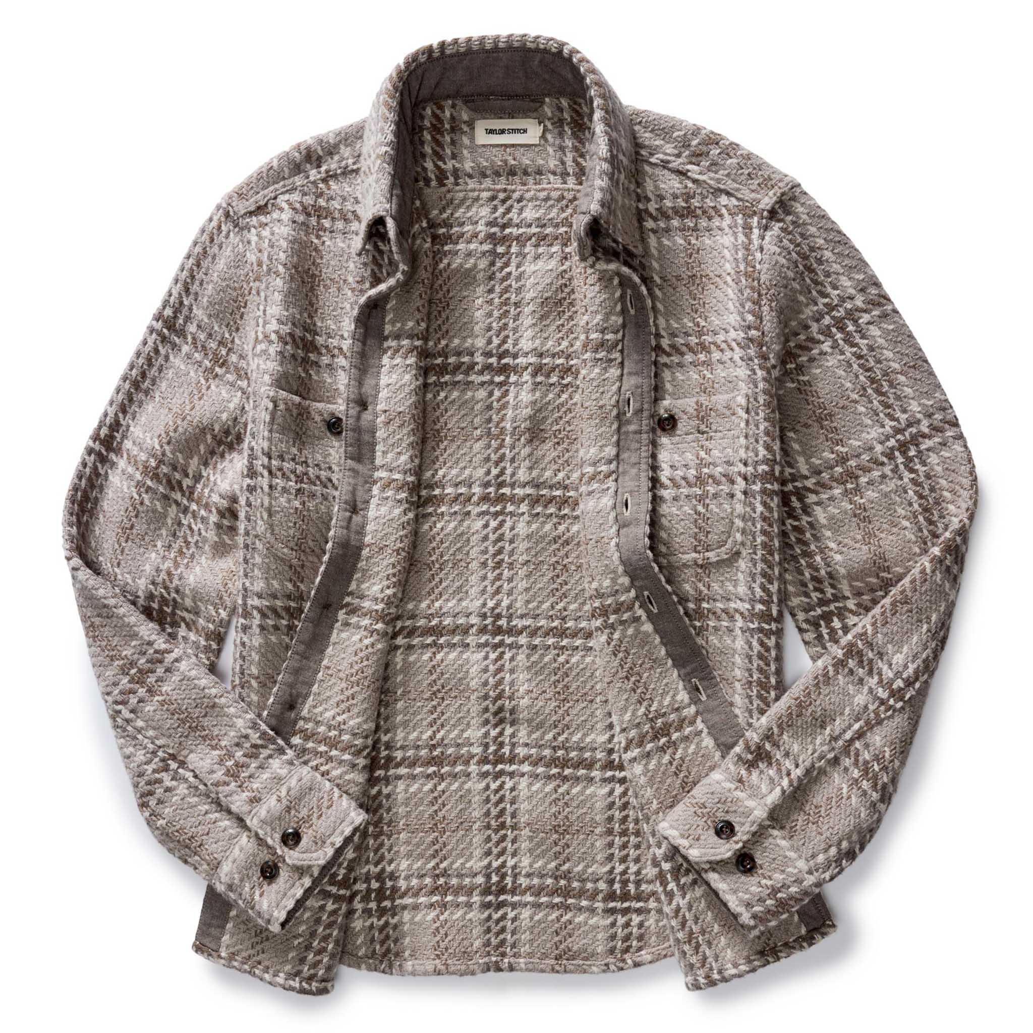 The Cutter Overshirt in Grey Plaid - Image 5