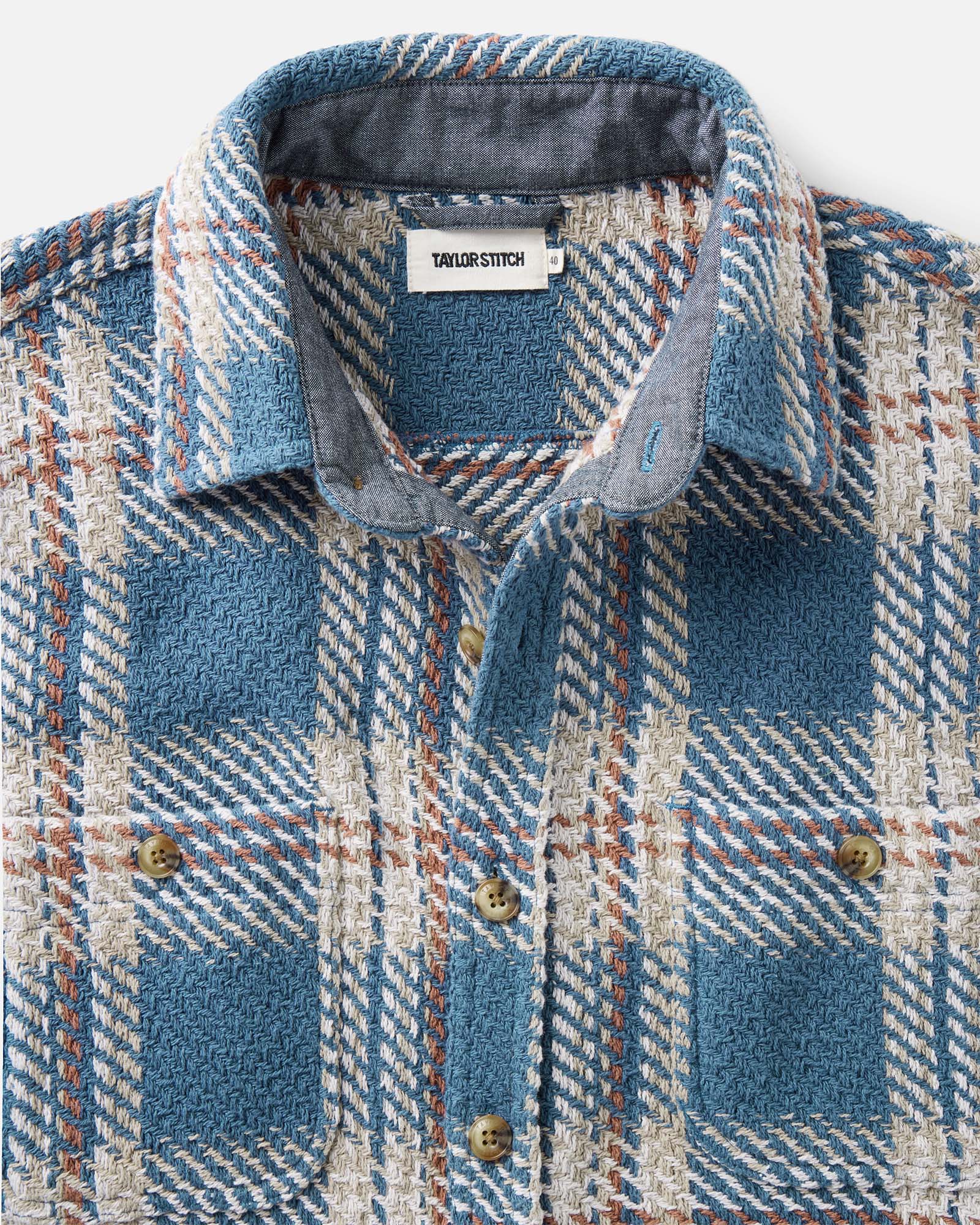 The Cutter Overshirt in Ocean Plaid - Image 5