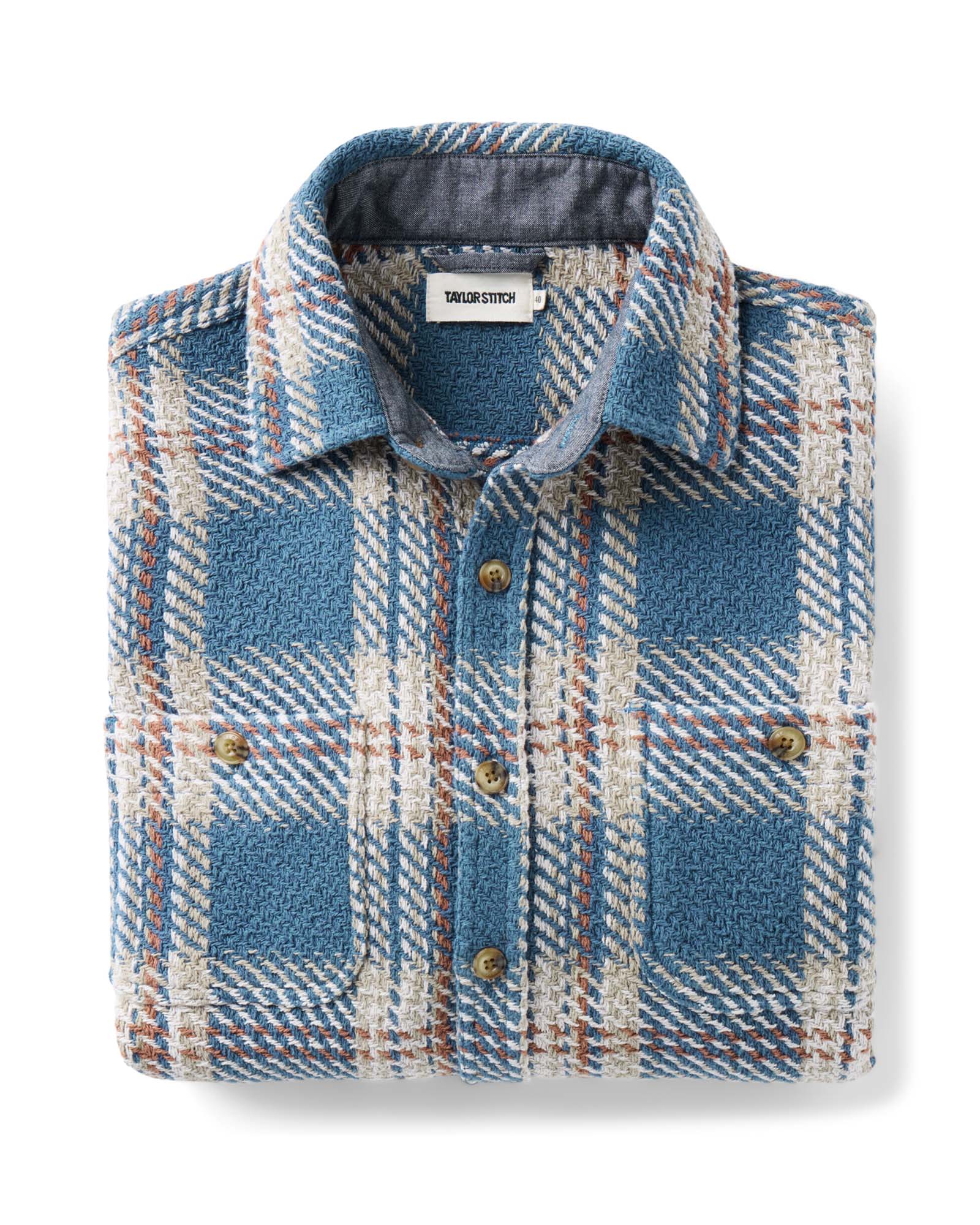 The Cutter Overshirt in Ocean Plaid - Image 8