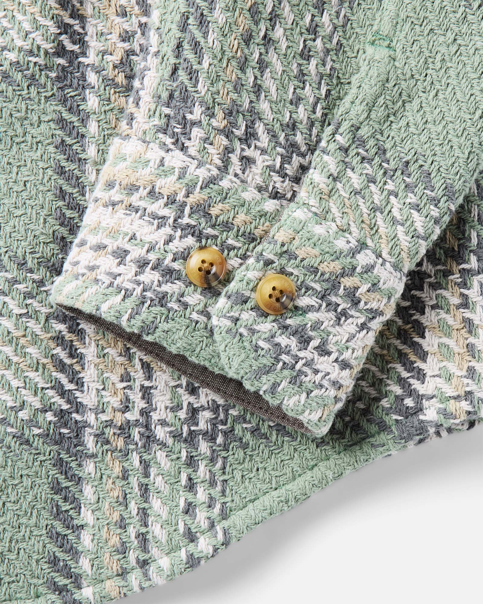 The Cutter Overshirt in Sage Plaid - Image 6