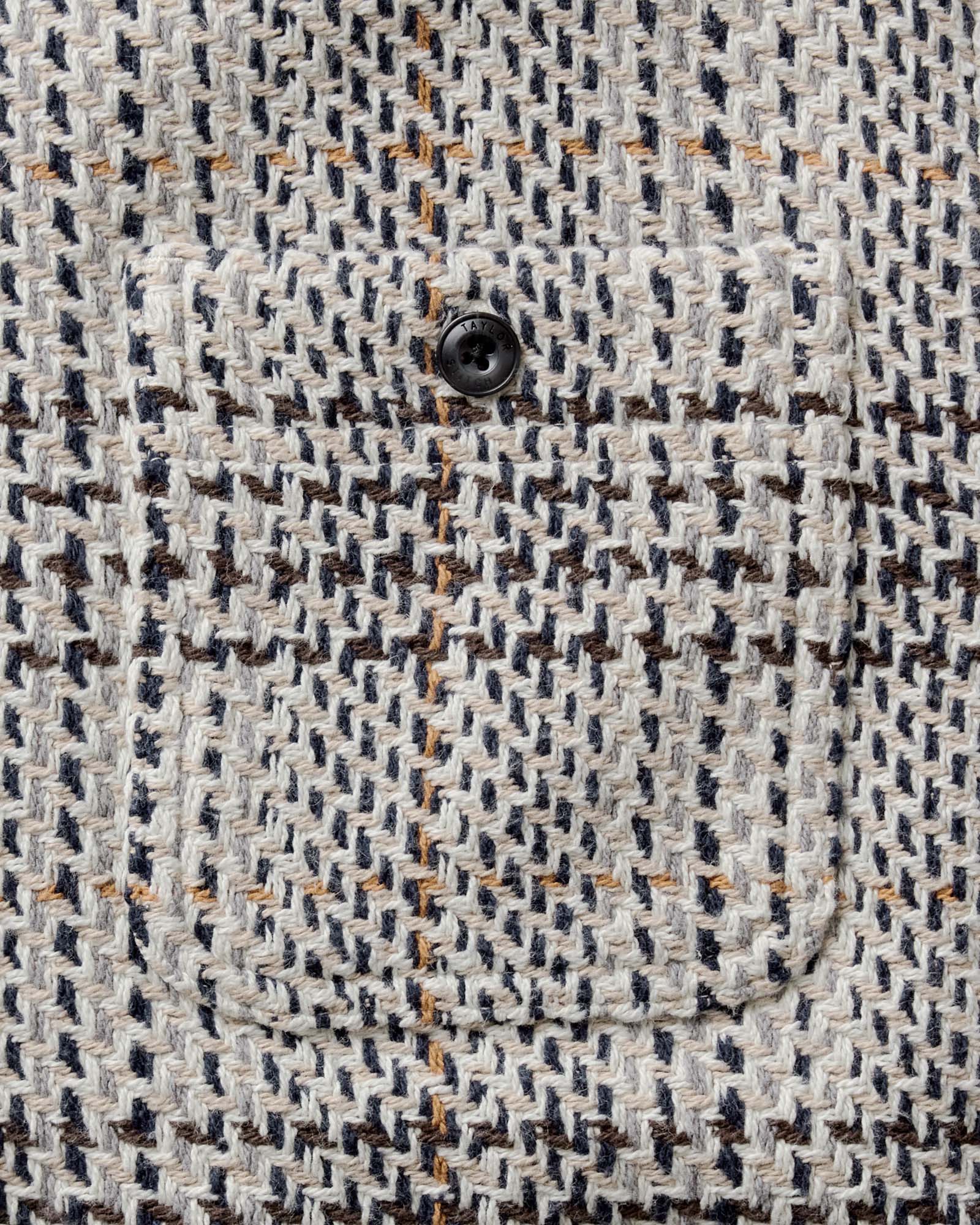 The Cutter Overshirt in Stone Plaid - Image 6
