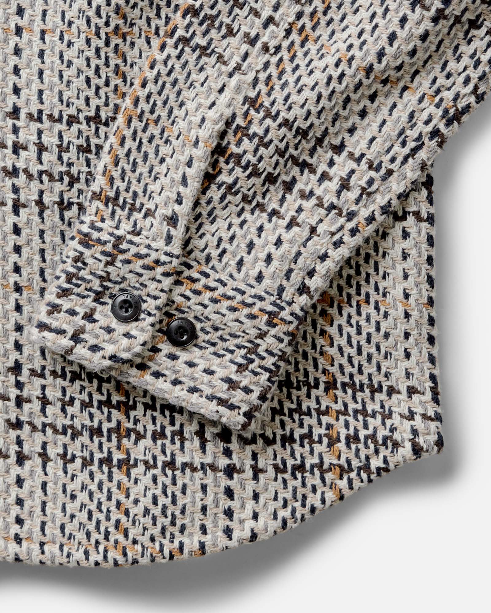 The Cutter Overshirt in Stone Plaid - Image 7