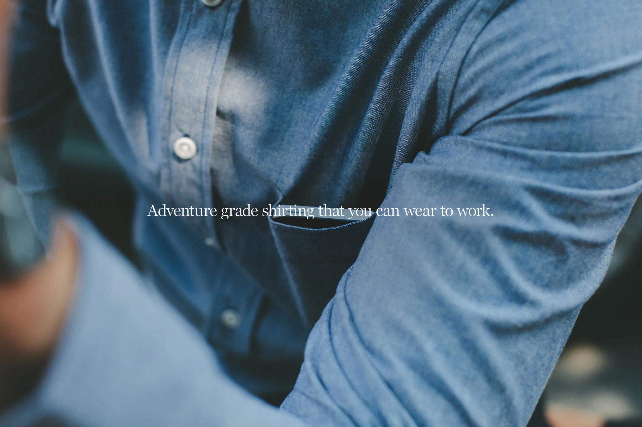 The California in Dark Blue Everyday Chambray - Image 9