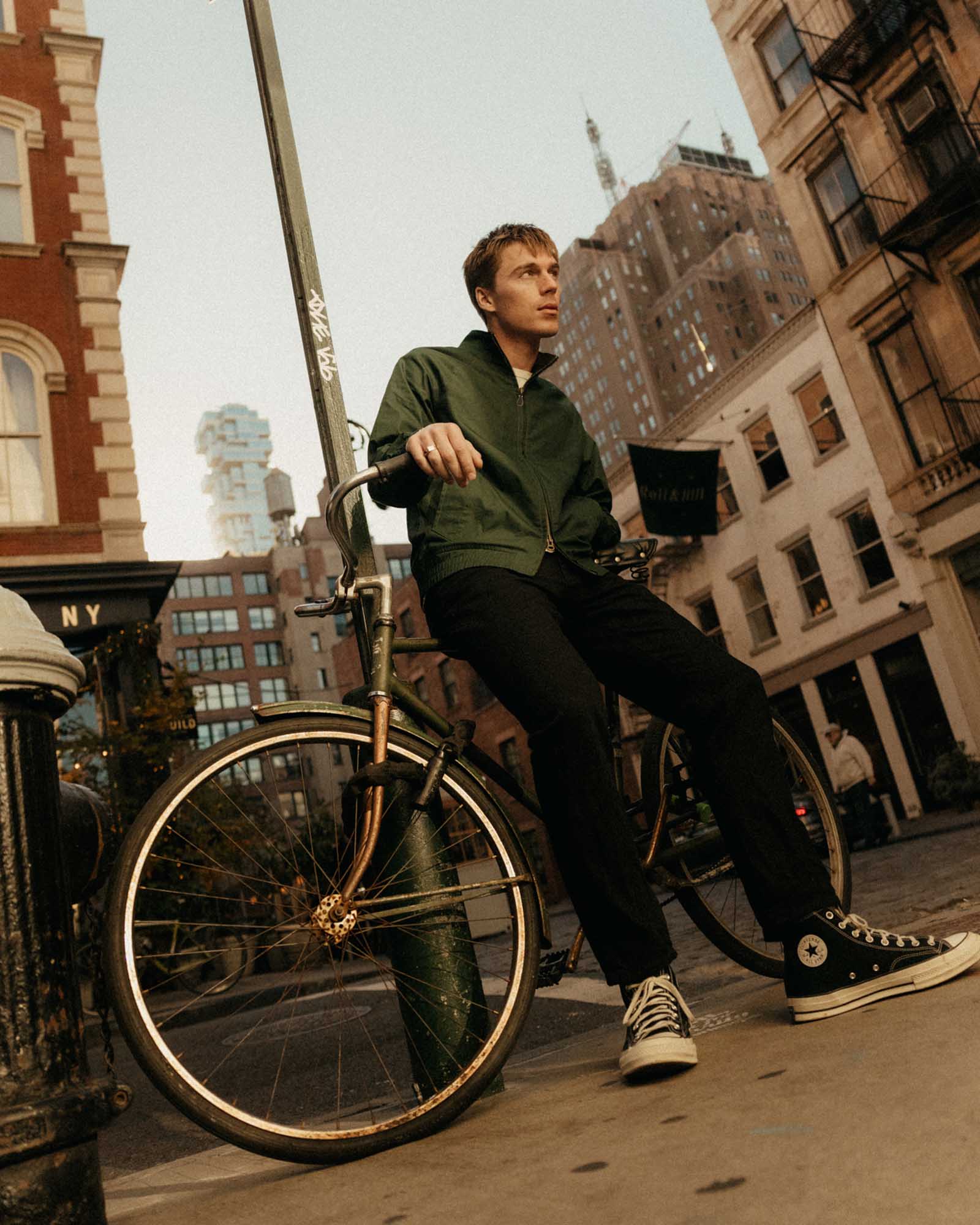 The Dean Jacket in Dark Spruce Twill - Image 2