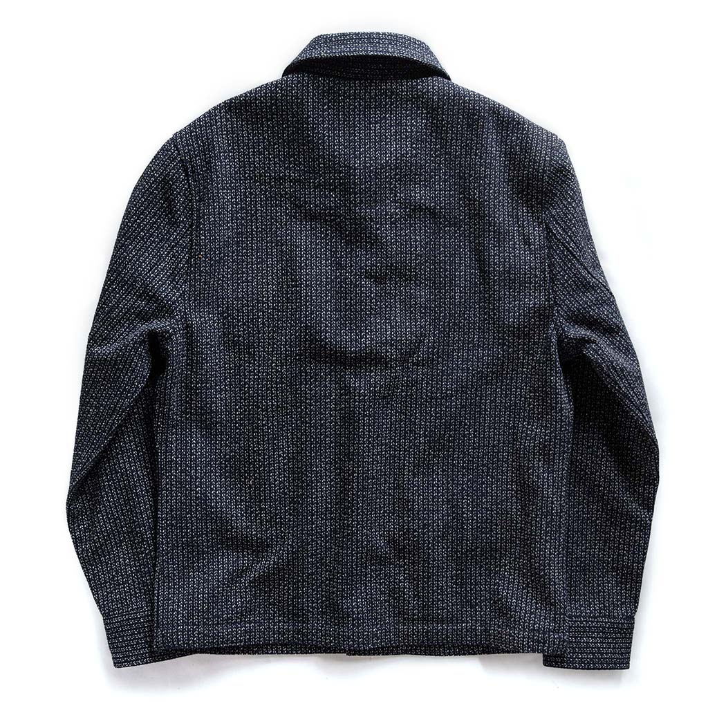 The Decker Jacket in Navy Wool Beach Cloth - Image 9