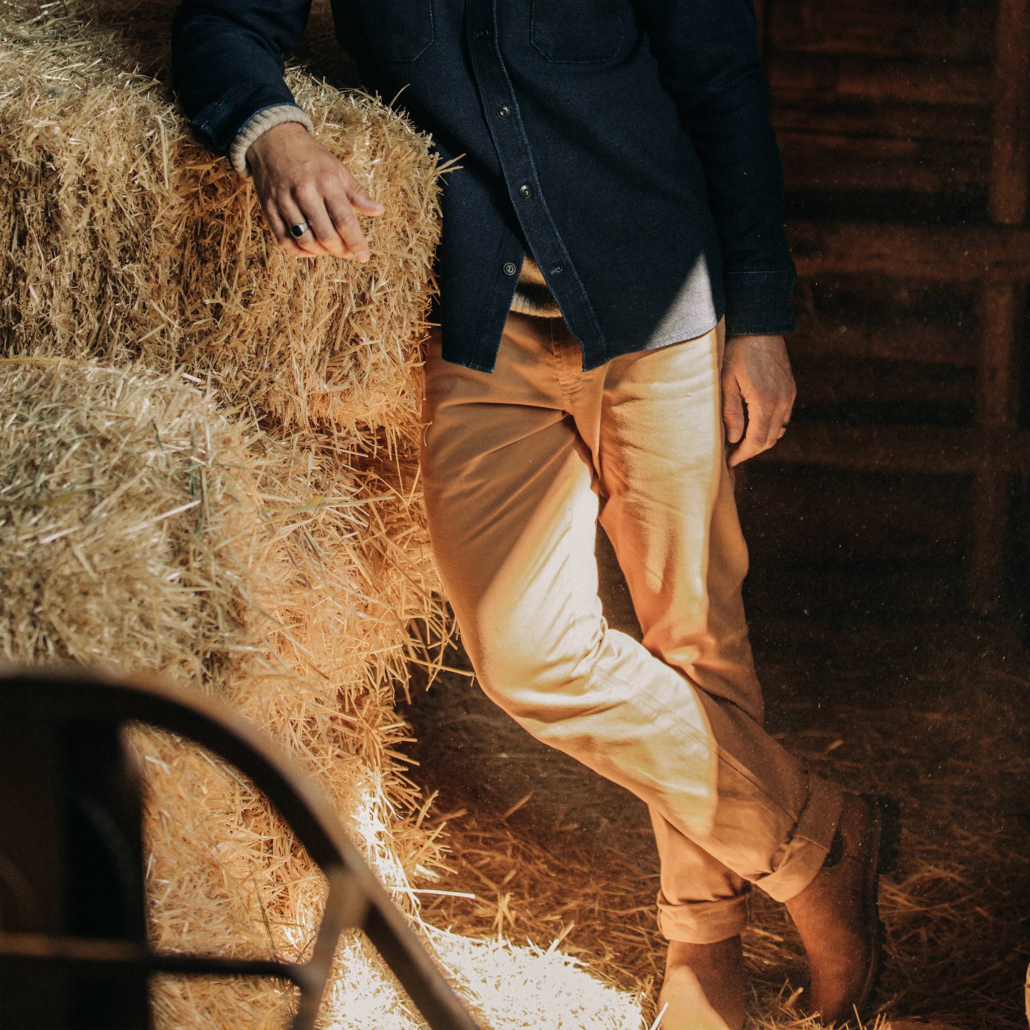 The Democratic All Day Pant in British Khaki Selvage - Image 2
