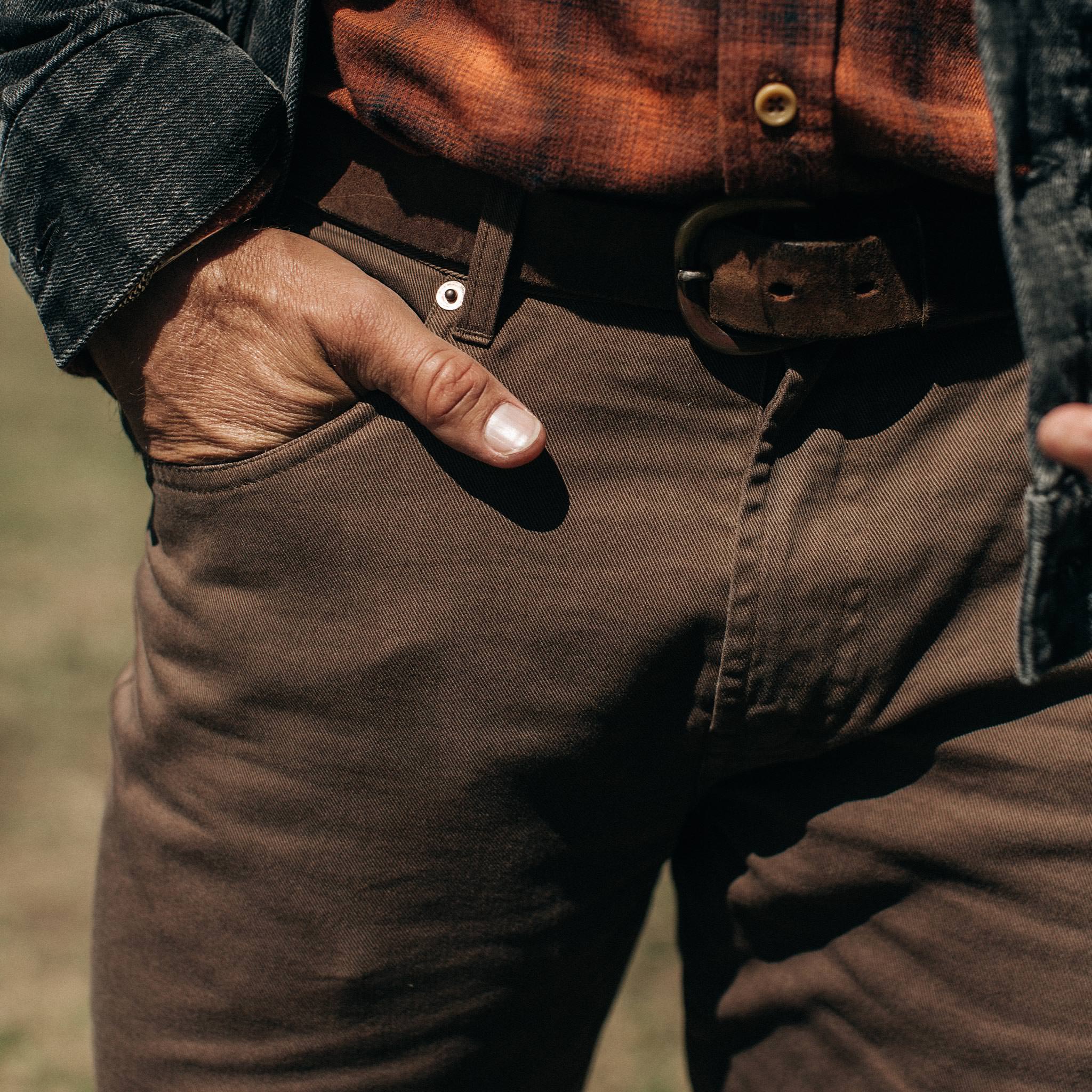 The Democratic All Day Pant in Espresso Selvage - Image 3