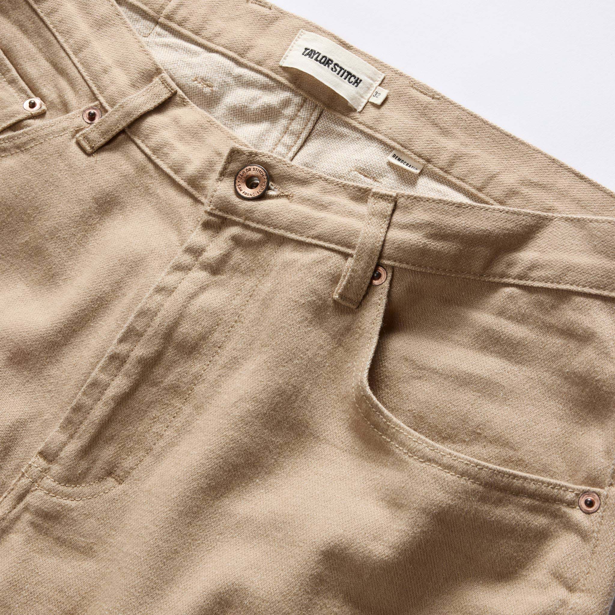 The Democratic All Day Pant in Light Khaki Broken Twill - Image 8