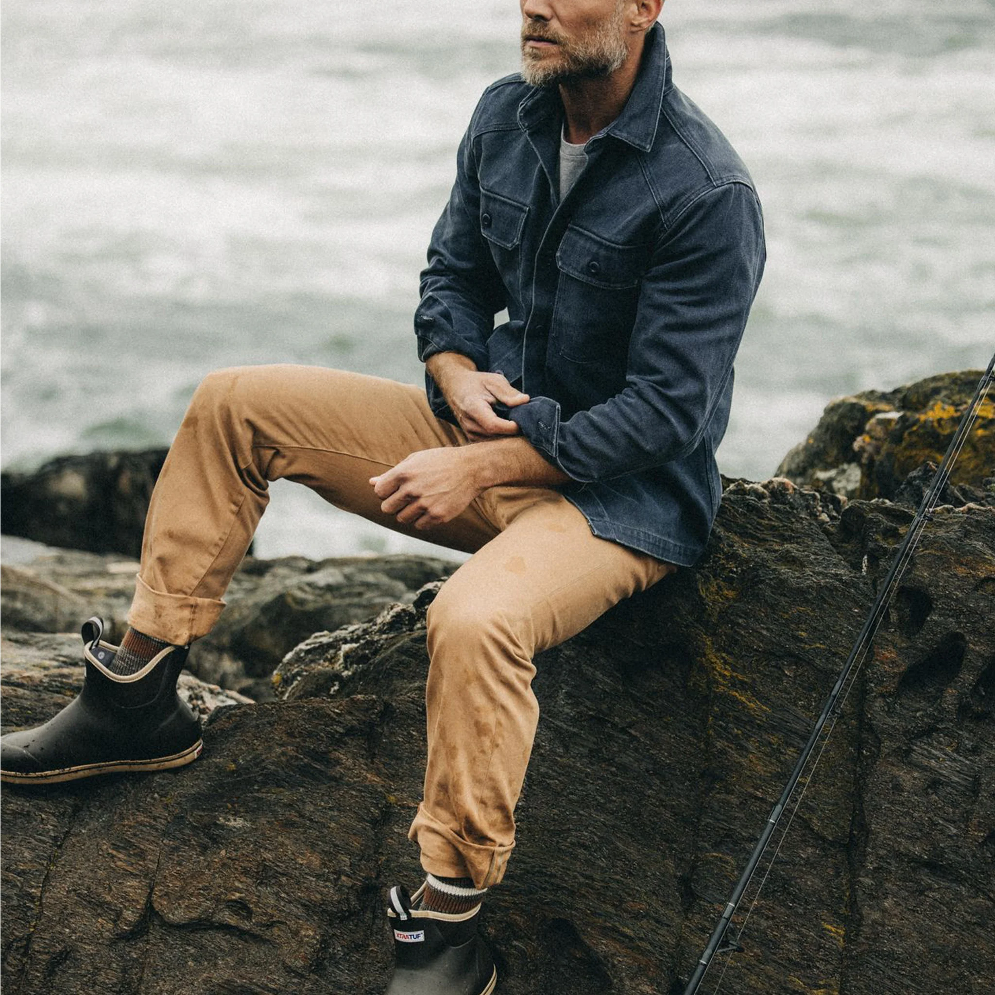 The Democratic All Day Pant in Tobacco Selvage Denim - Image 2