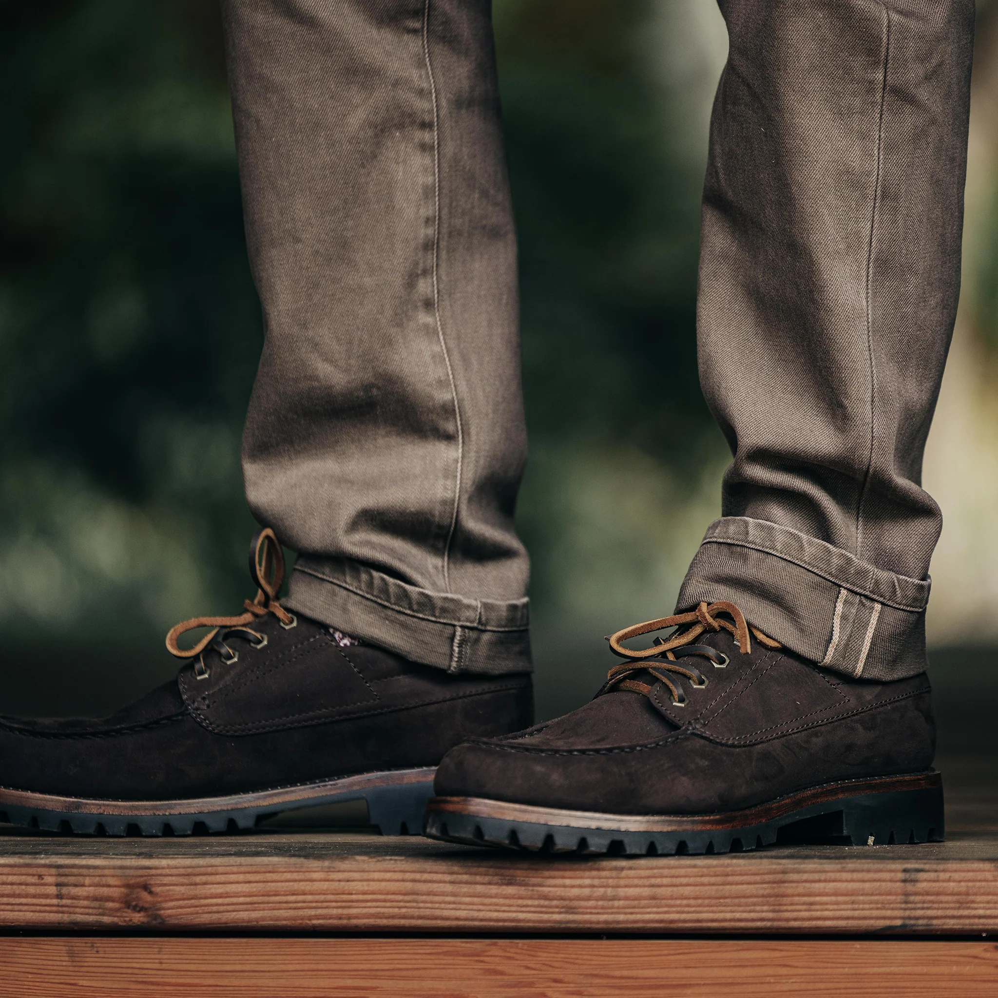 The Democratic All Day Pant in Washed Walnut Selvage - Image 4