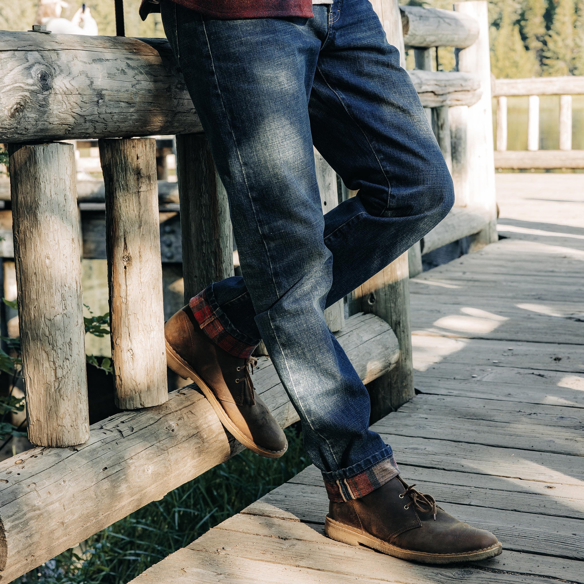 The Democratic Brushed Back Jean in Sawyer Wash Organic Selvage - Image 3