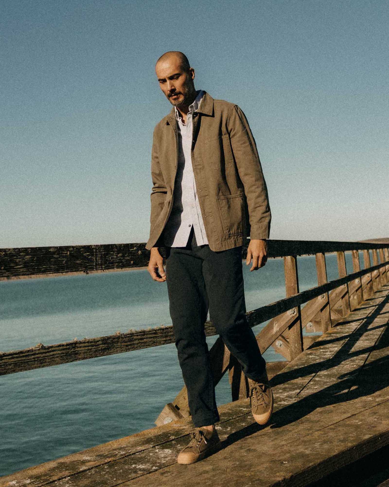 The Democratic Foundation Pant in Organic Navy - Image 4