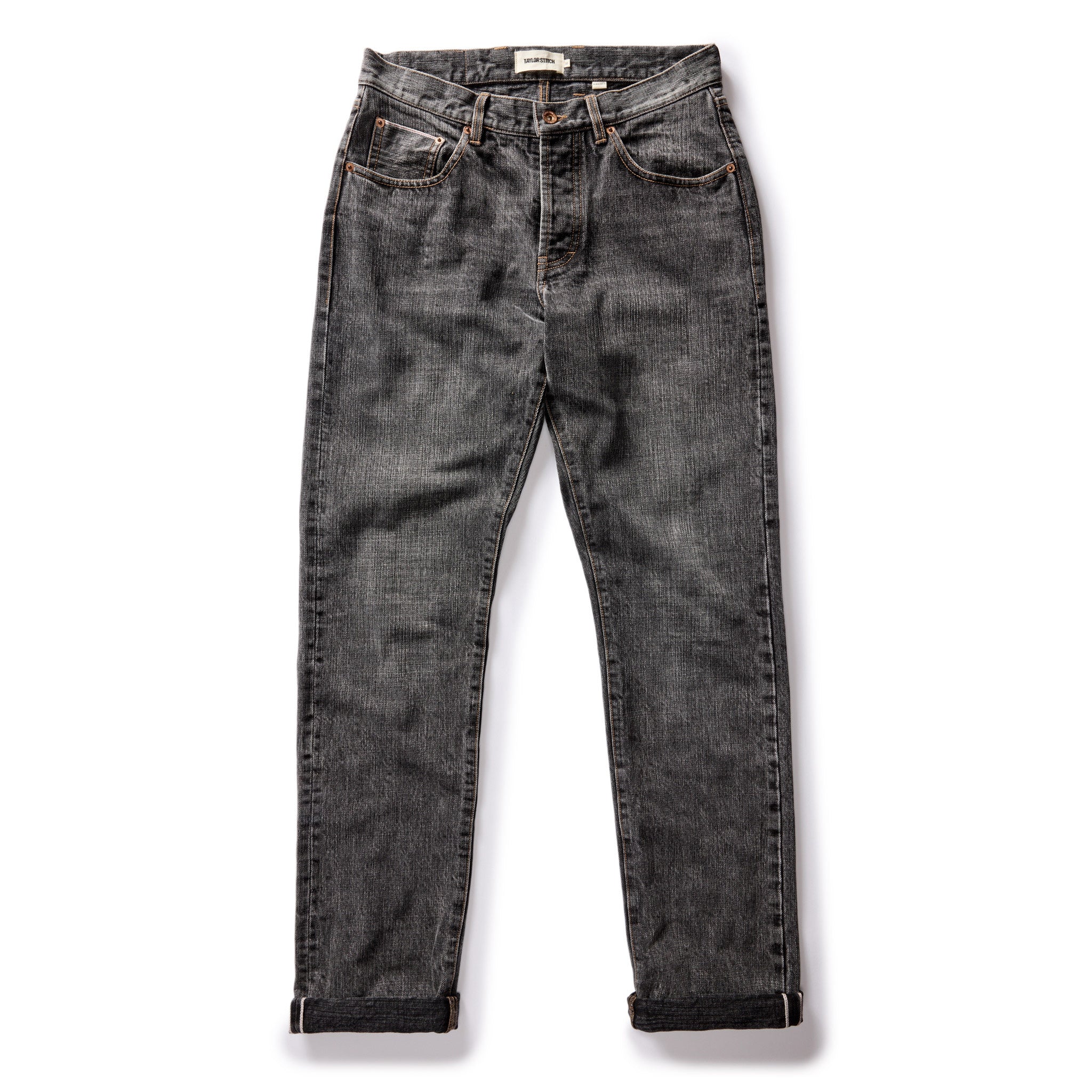 The Democratic Jean in Black 1-Year Wash Selvage Denim - Image 2