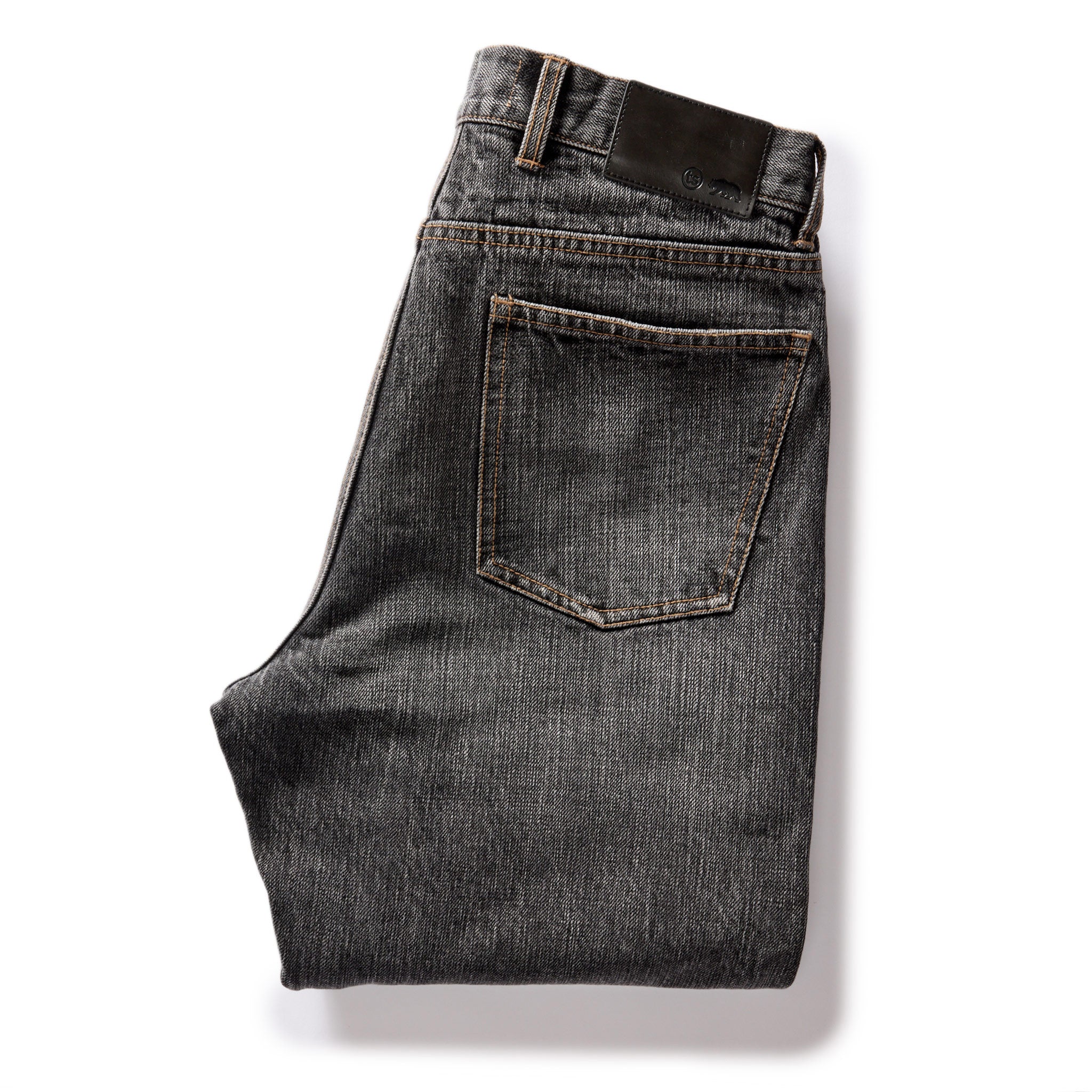 The Democratic Jean in Black 1-Year Wash Selvage Denim - Image 3