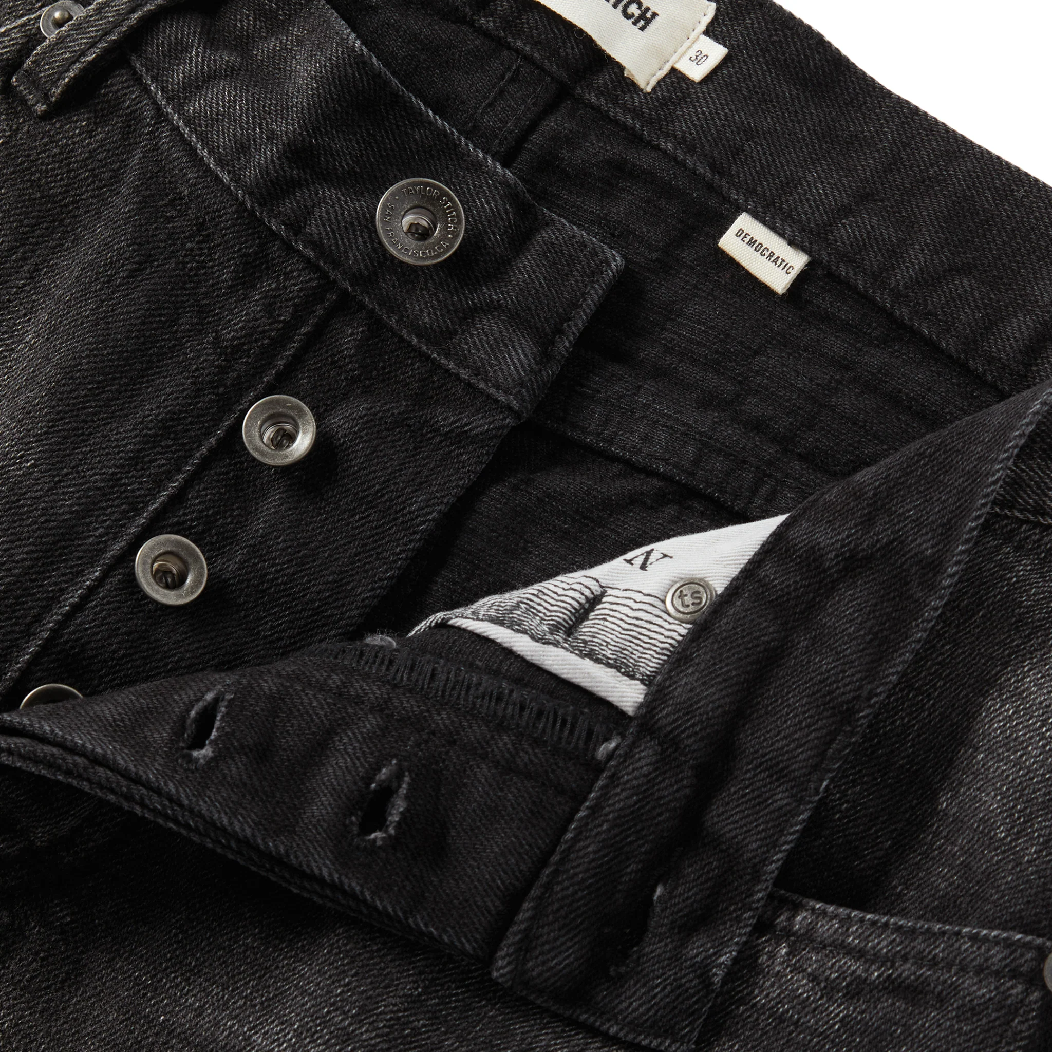 The Democratic Jean in Black 3-Month Wash Selvage - Image 4