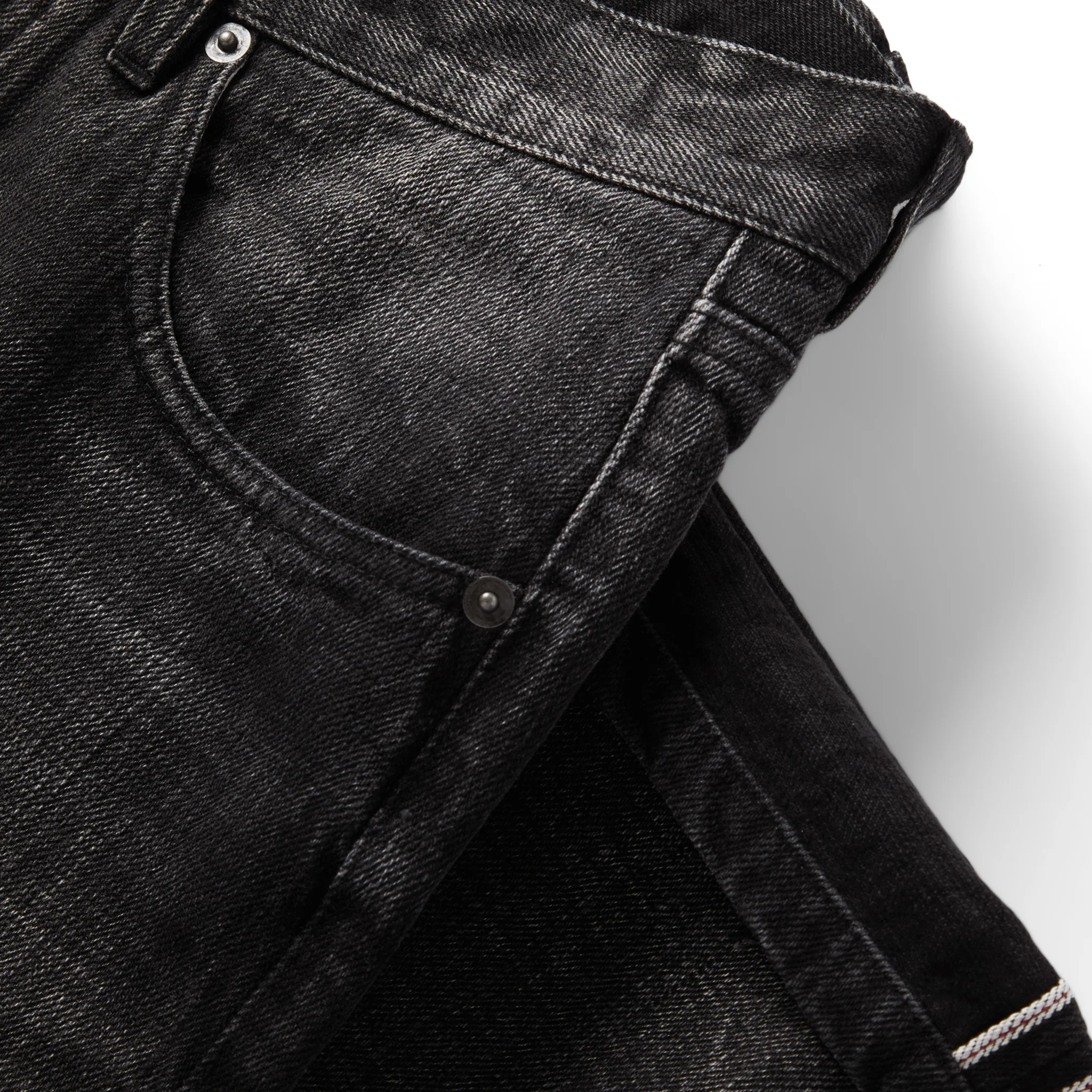 The Democratic Jean in Black 3-Month Wash Selvage - Image 8