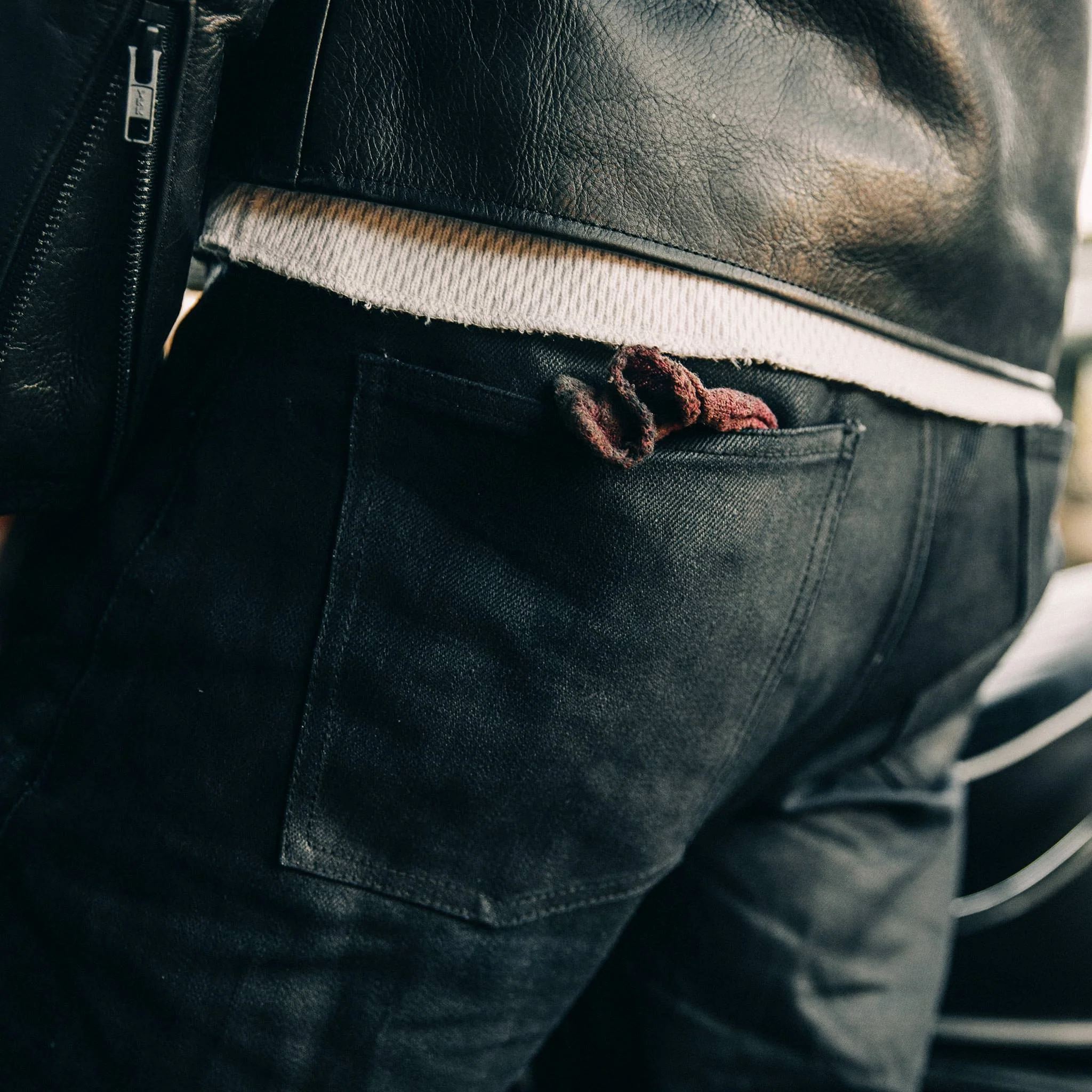 The Democratic Jean in Black Over-dye Selvage - Image 4