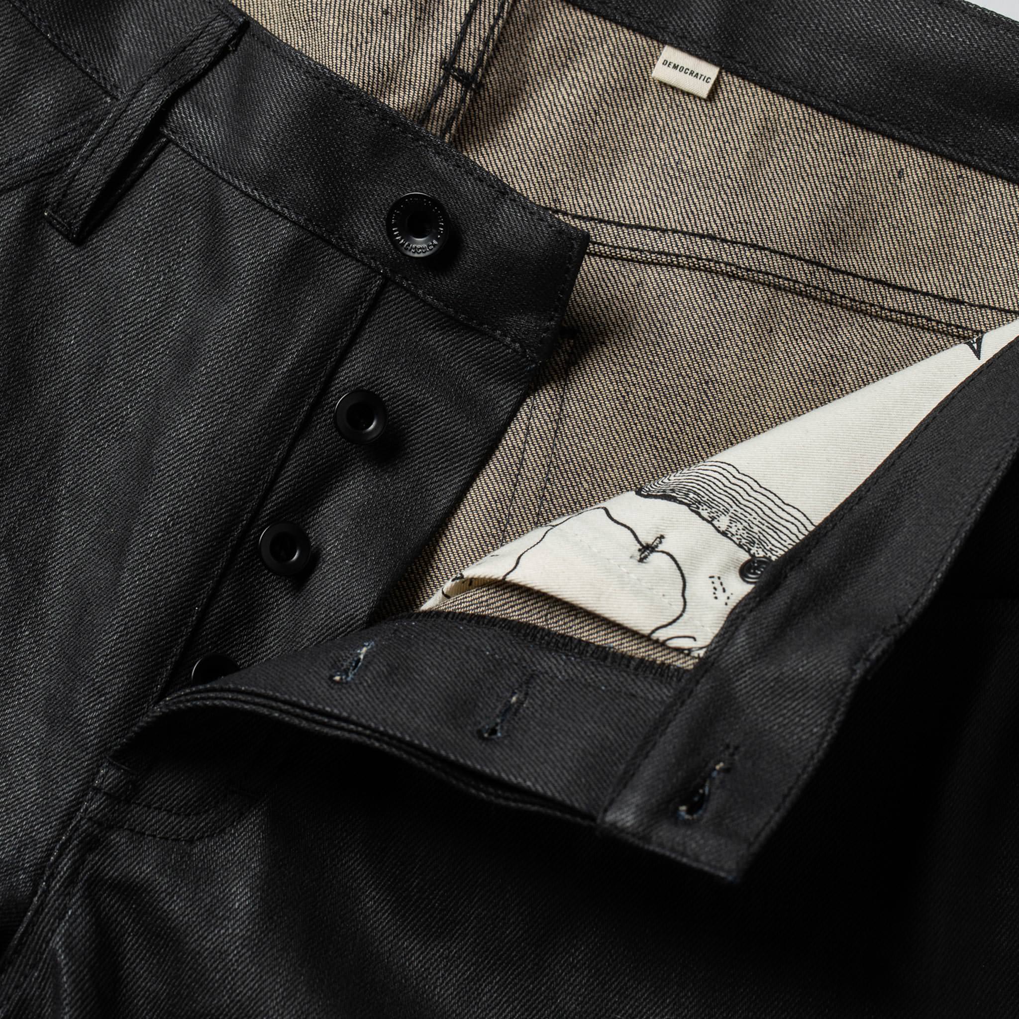 The Democratic Jean in Black Over-dye Selvage - Image 7