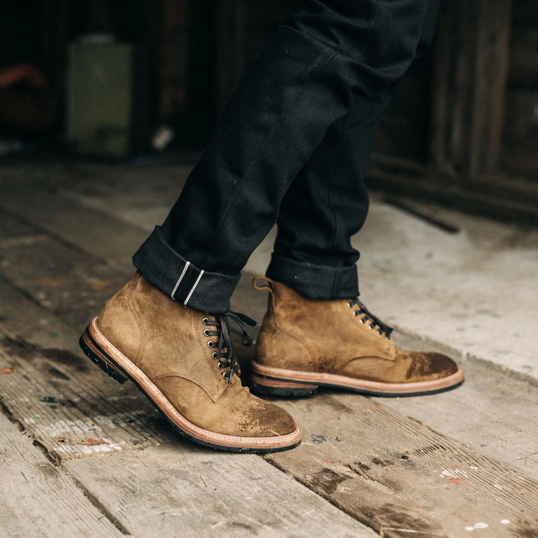 The Democratic Jean in Black Nihon Menpu Selvedge - Image 3
