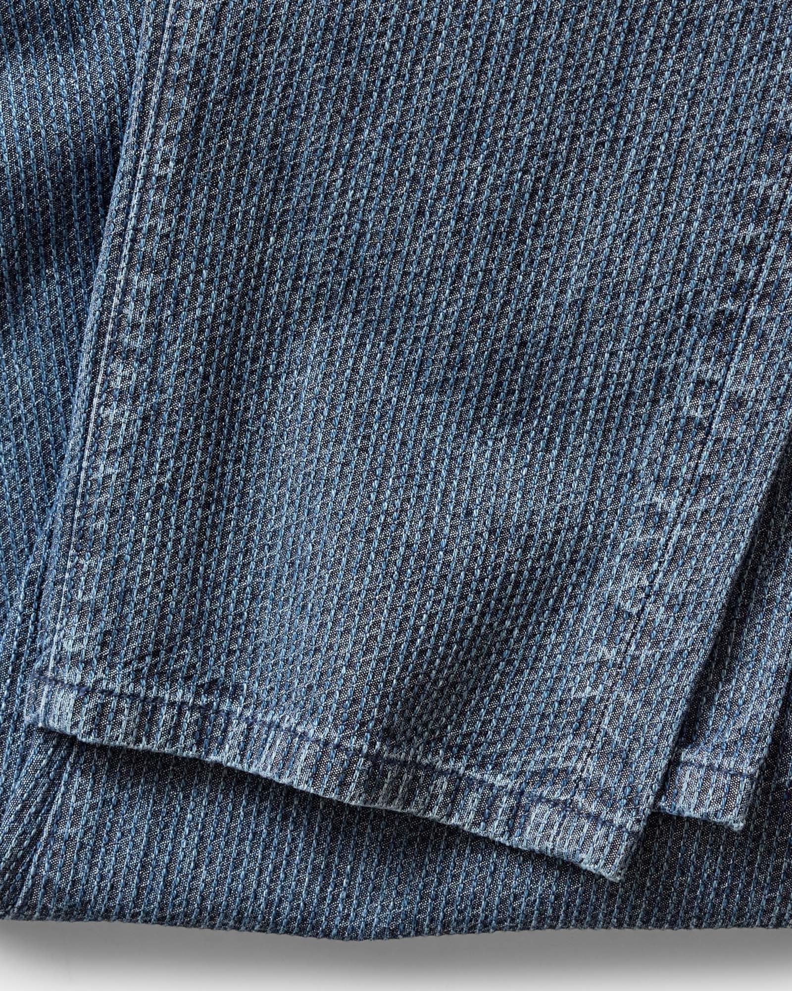 The Democratic Jean in Japanese Washed Indigo Sashiko - Image 7