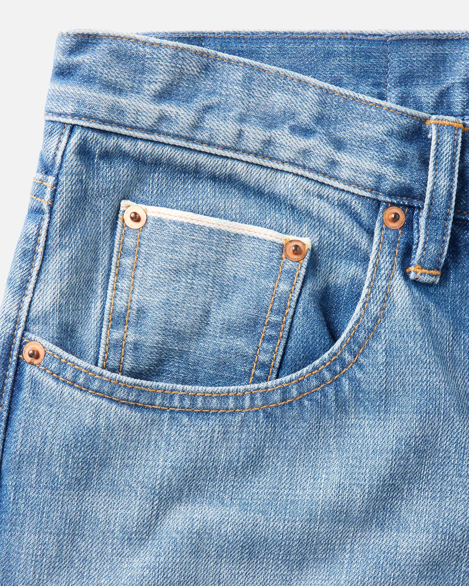 The Democratic Jean in Light Wash Organic Selvedge - Image 5