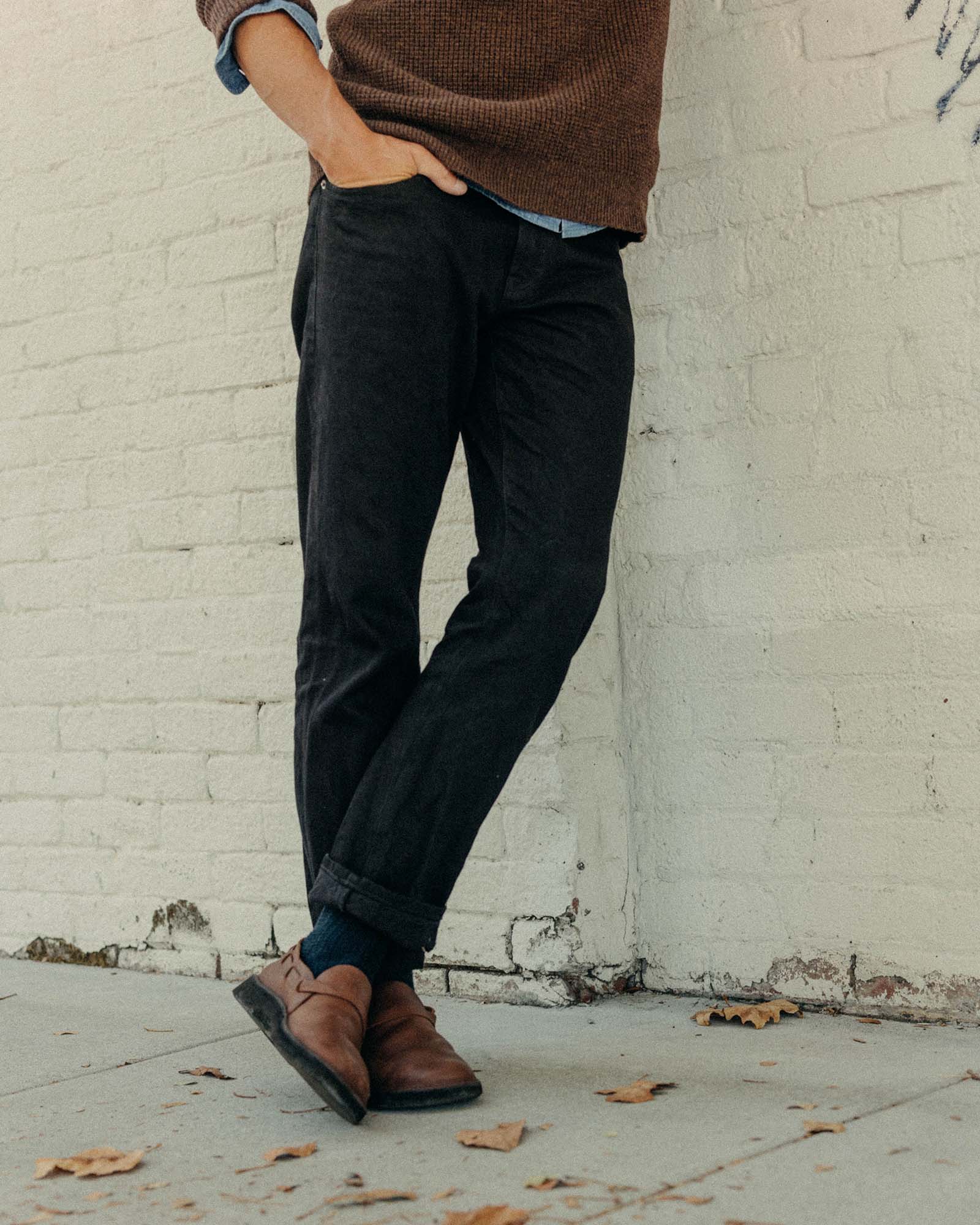 The Democratic Jean in Rigid Black Organic Selvedge - Image 2