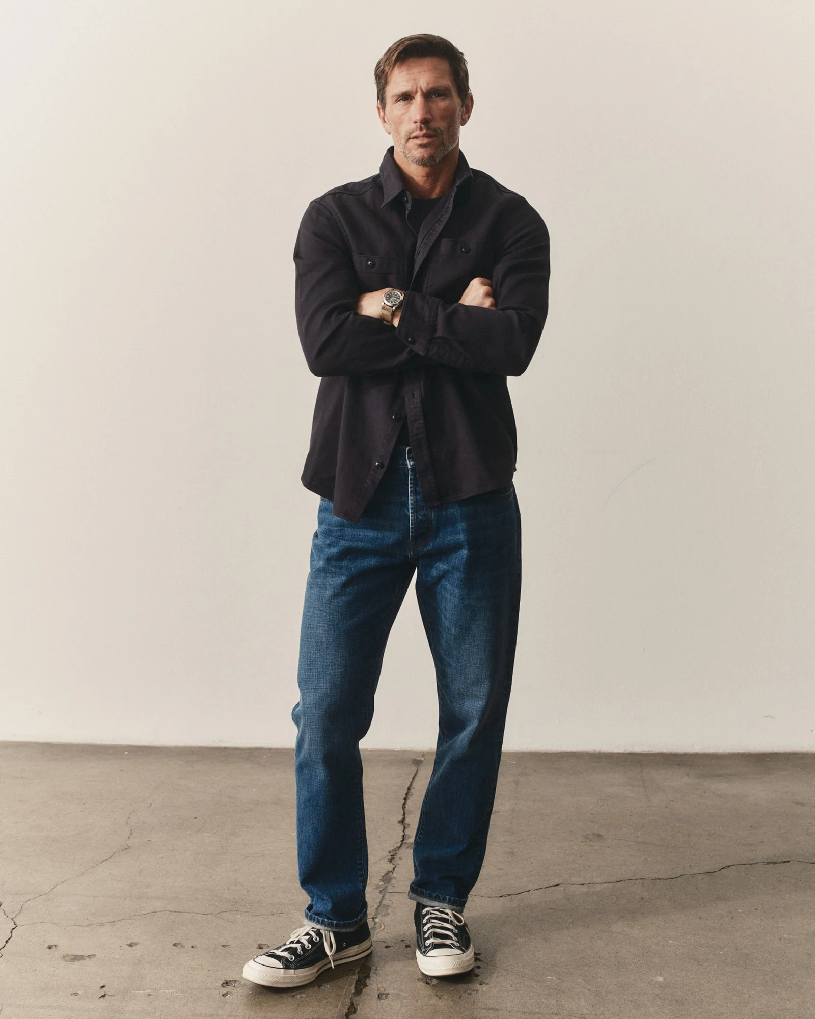 The Dispatch Shirt in Navy Broken Twill - Image 3