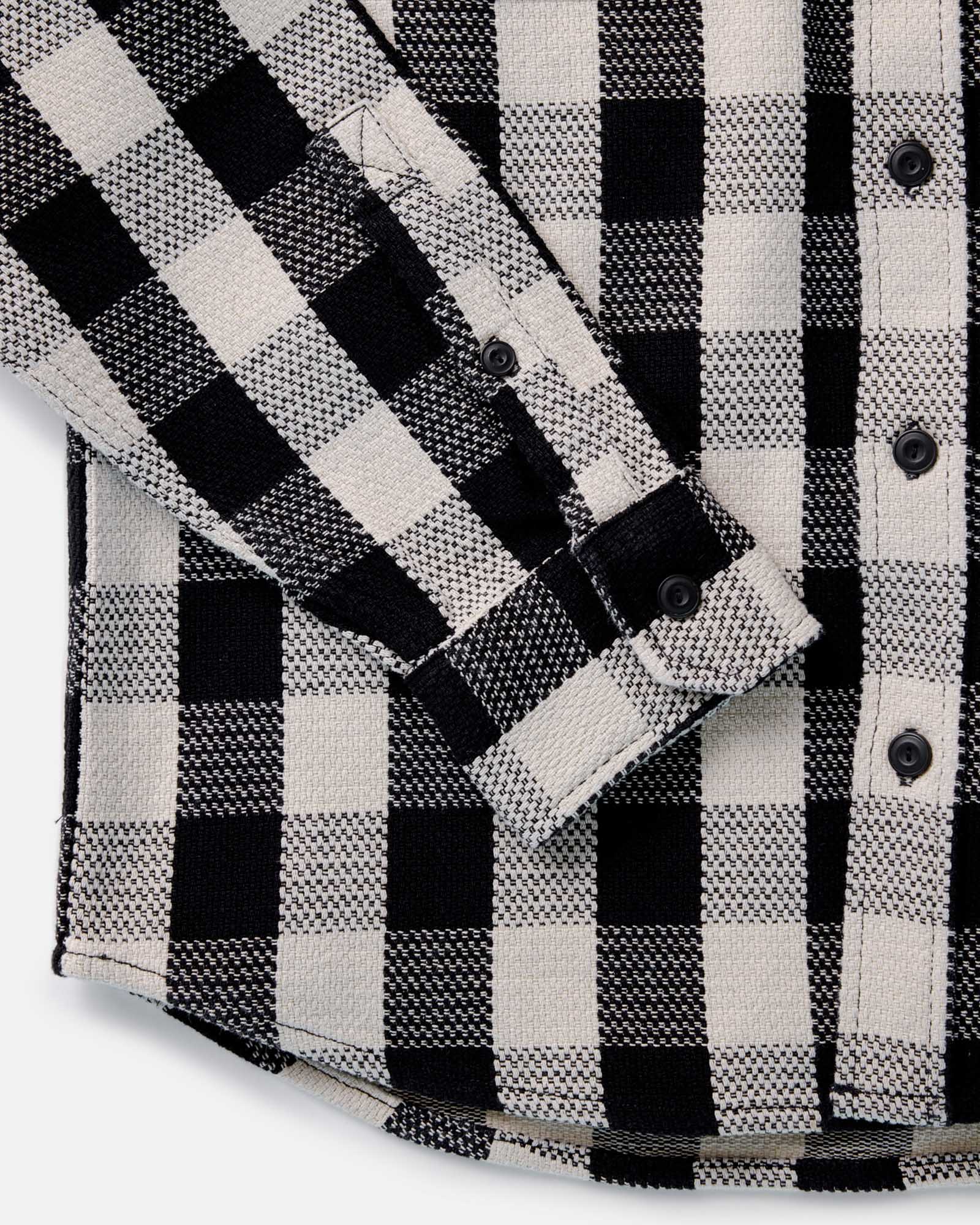 The Division Shirt in Black Indigo Check - Image 6