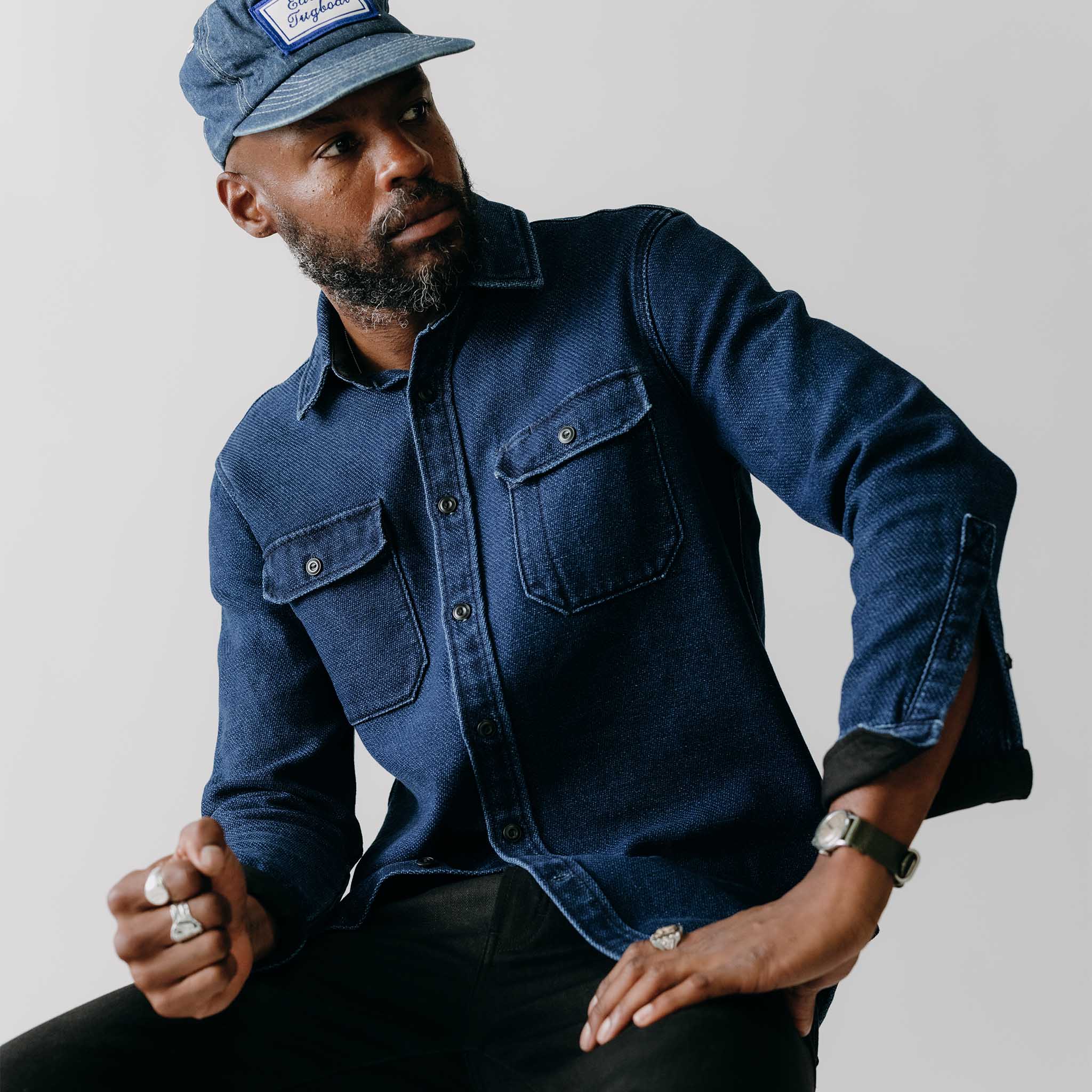 The Division Shirt in Indigo Twill - Image 2