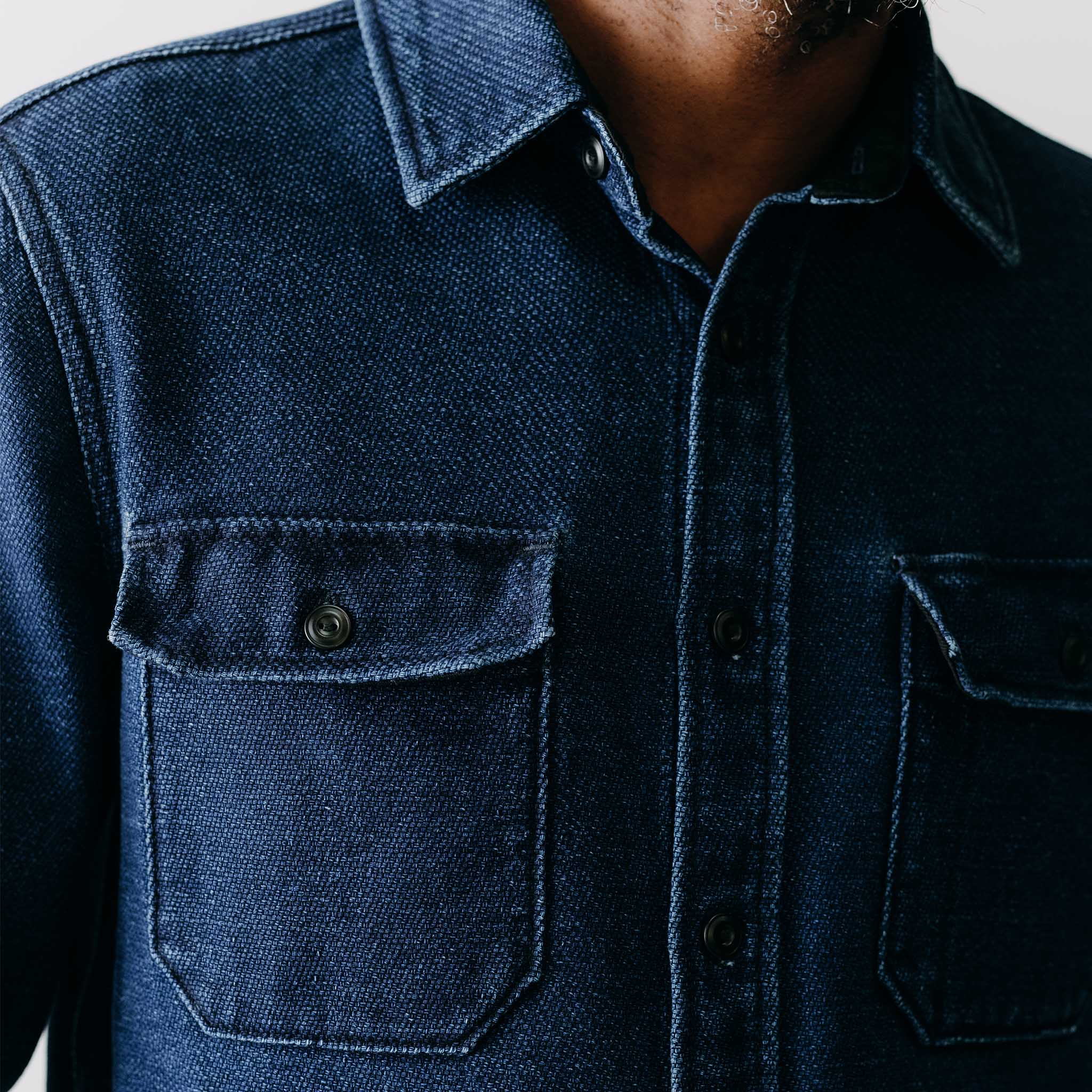 The Division Shirt in Indigo Twill - Image 3