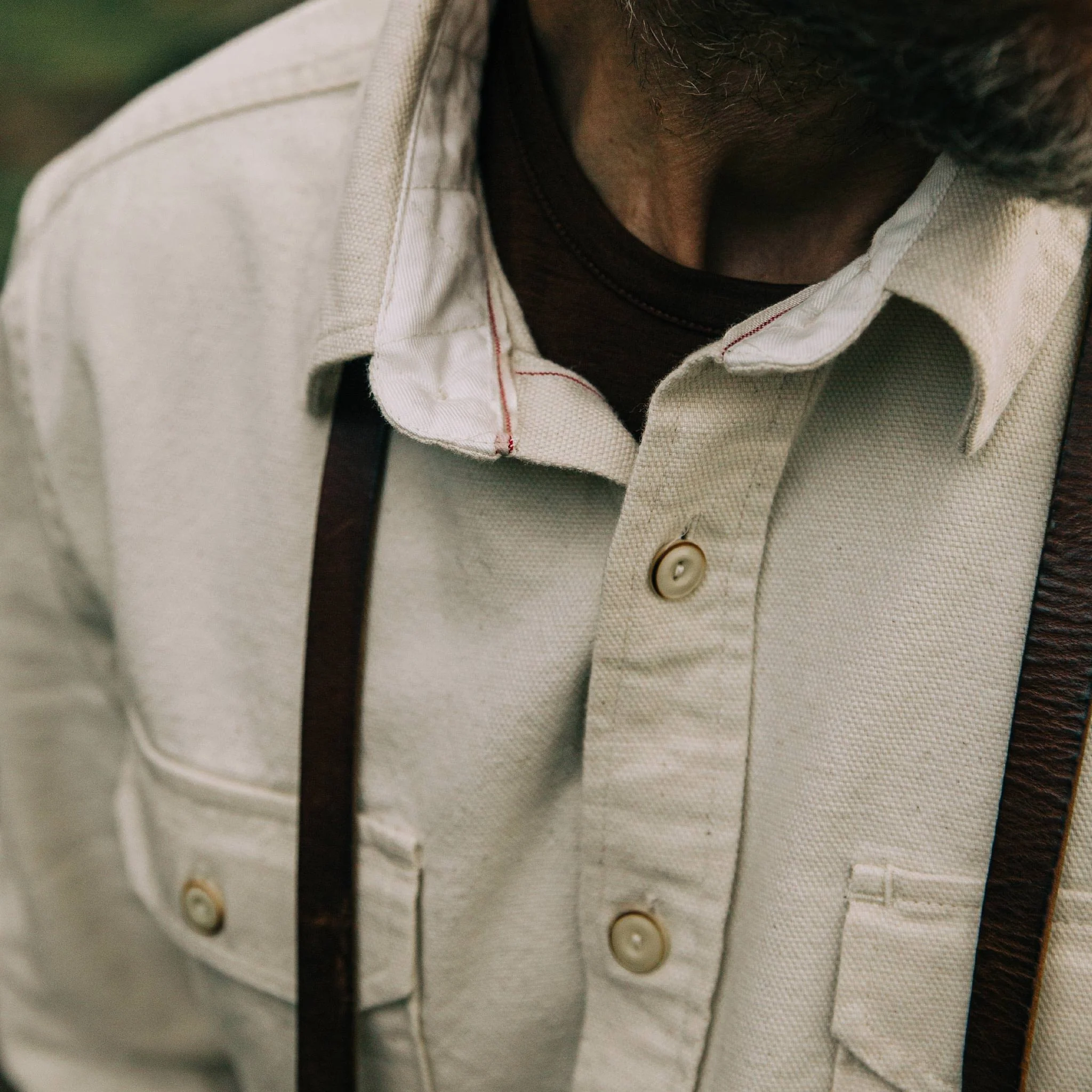 The Division Shirt in Natural Selvage - Image 3