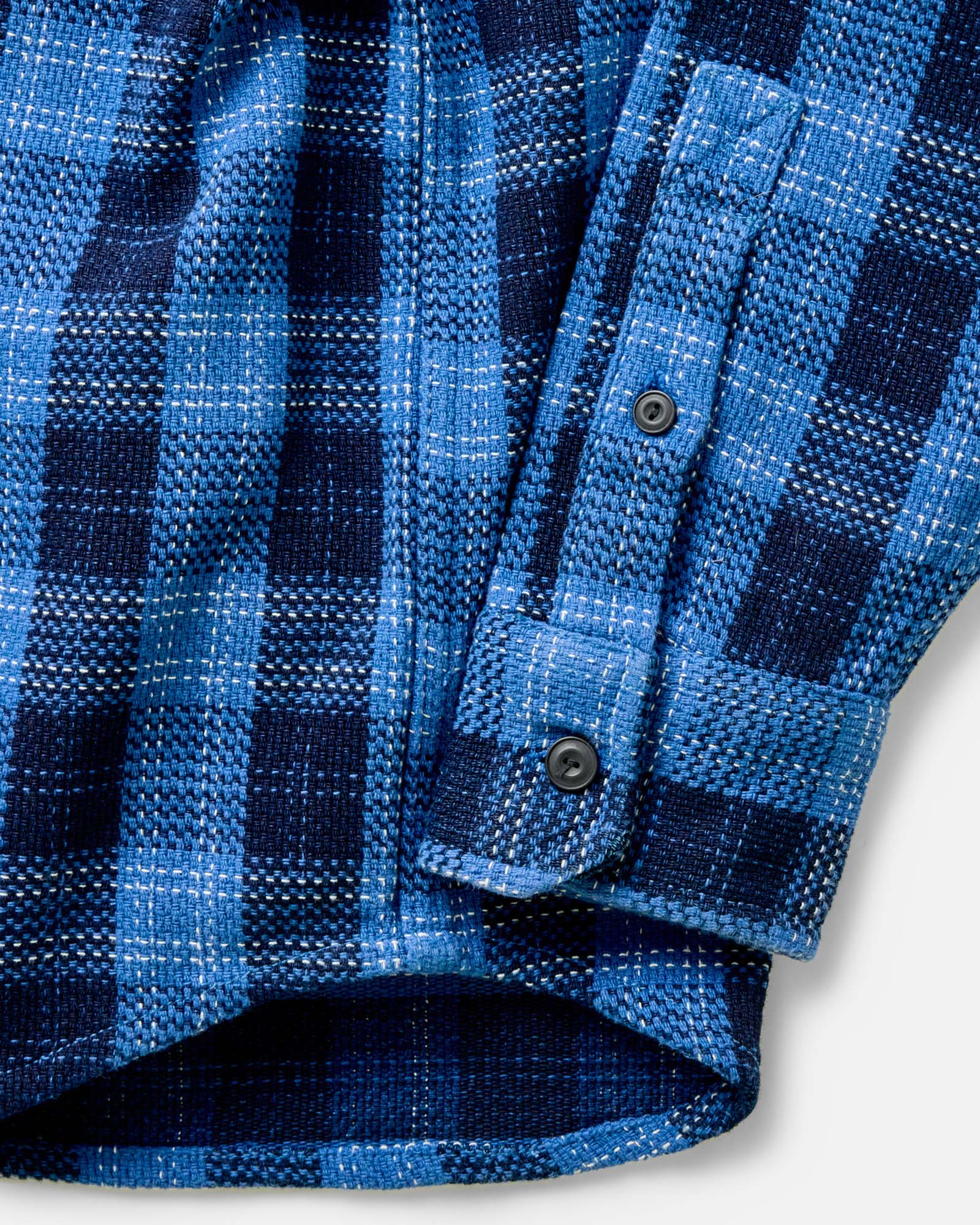 The Division Shirt in Rinsed Indigo Plaid - Image 6