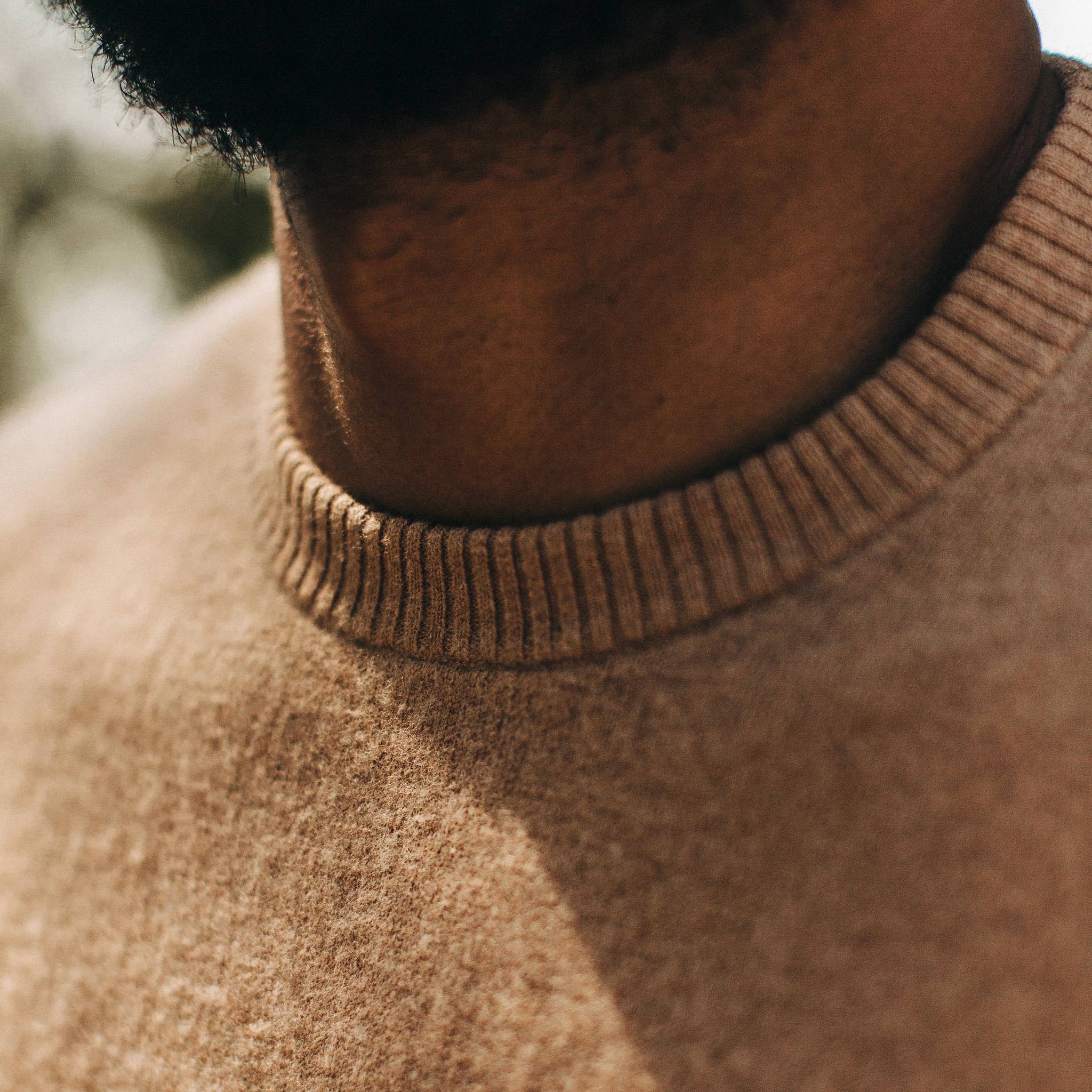 The Double Knit Sweater in British Khaki - Image 4