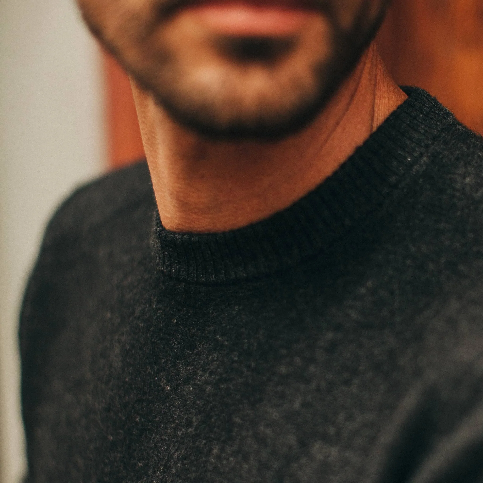 The Double Knit Sweater in Charcoal - Image 4