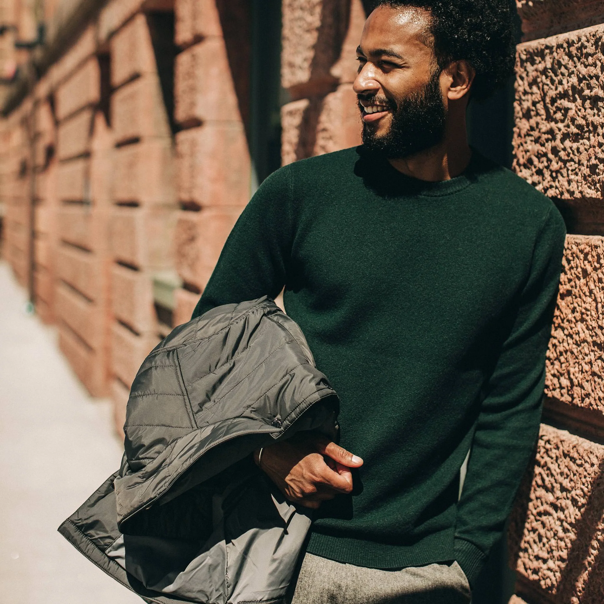 The Double Knit Sweater in Forest - Image 2