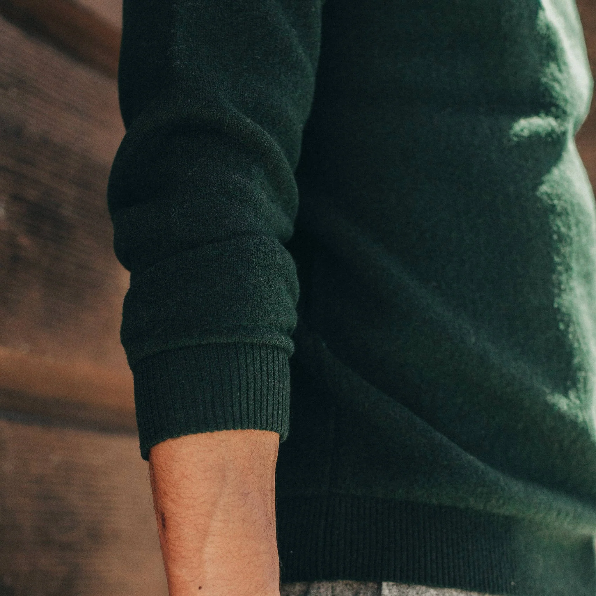 The Double Knit Sweater in Forest - Image 3