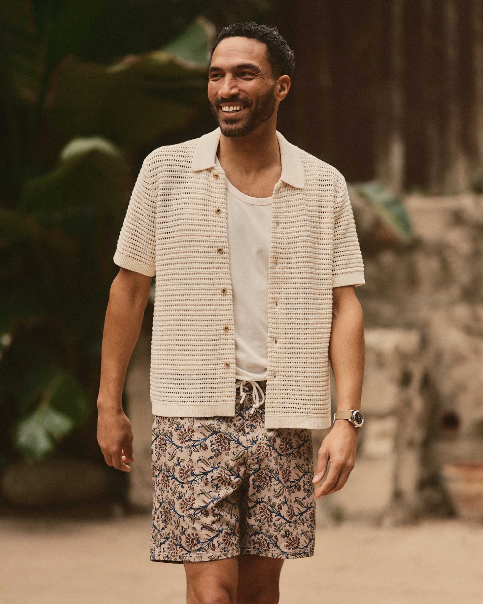 The Drift Board Short in Ivory Floral - Image 3