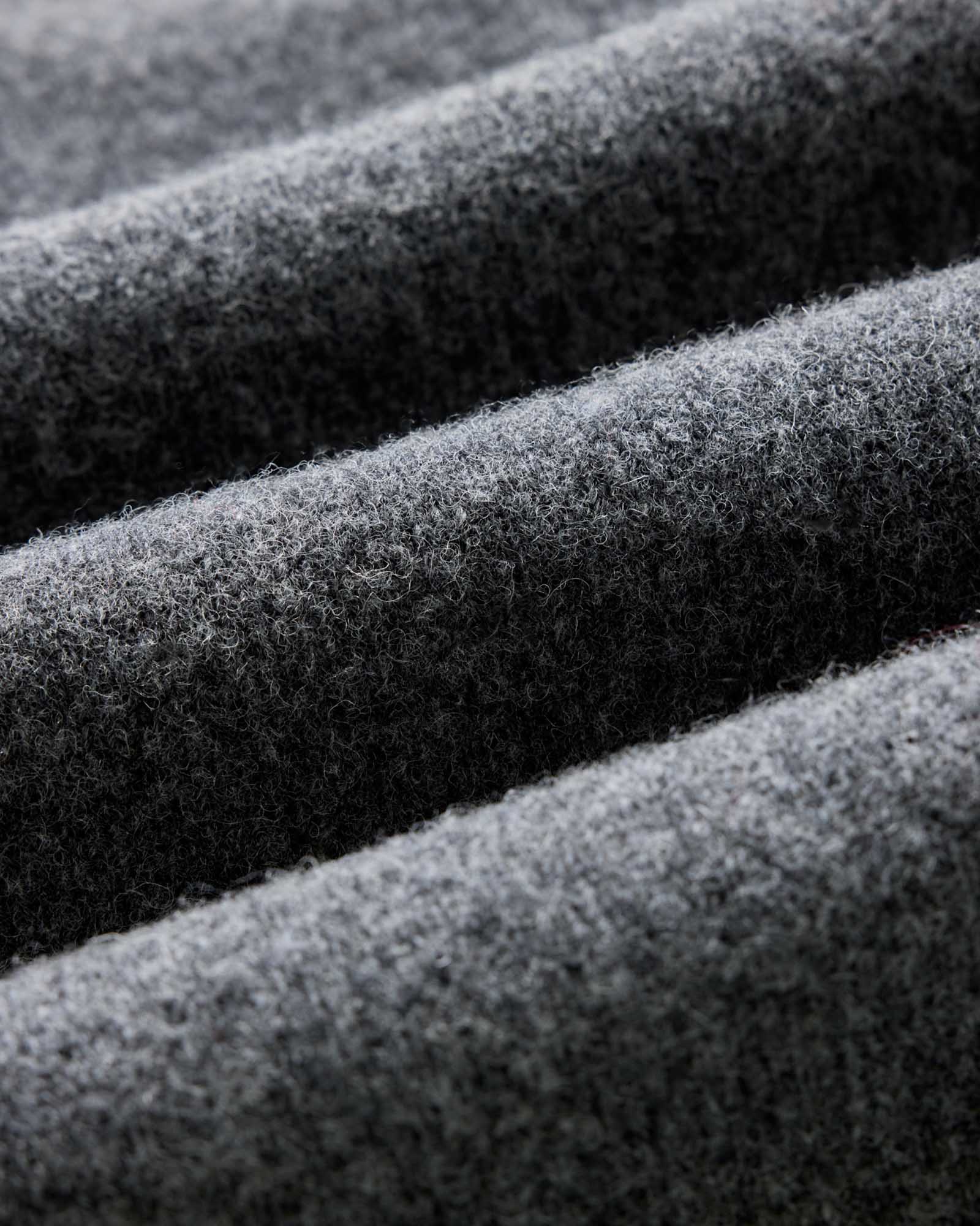 The Eastmoor Cardigan in Heather Graphite Wool - Image 6