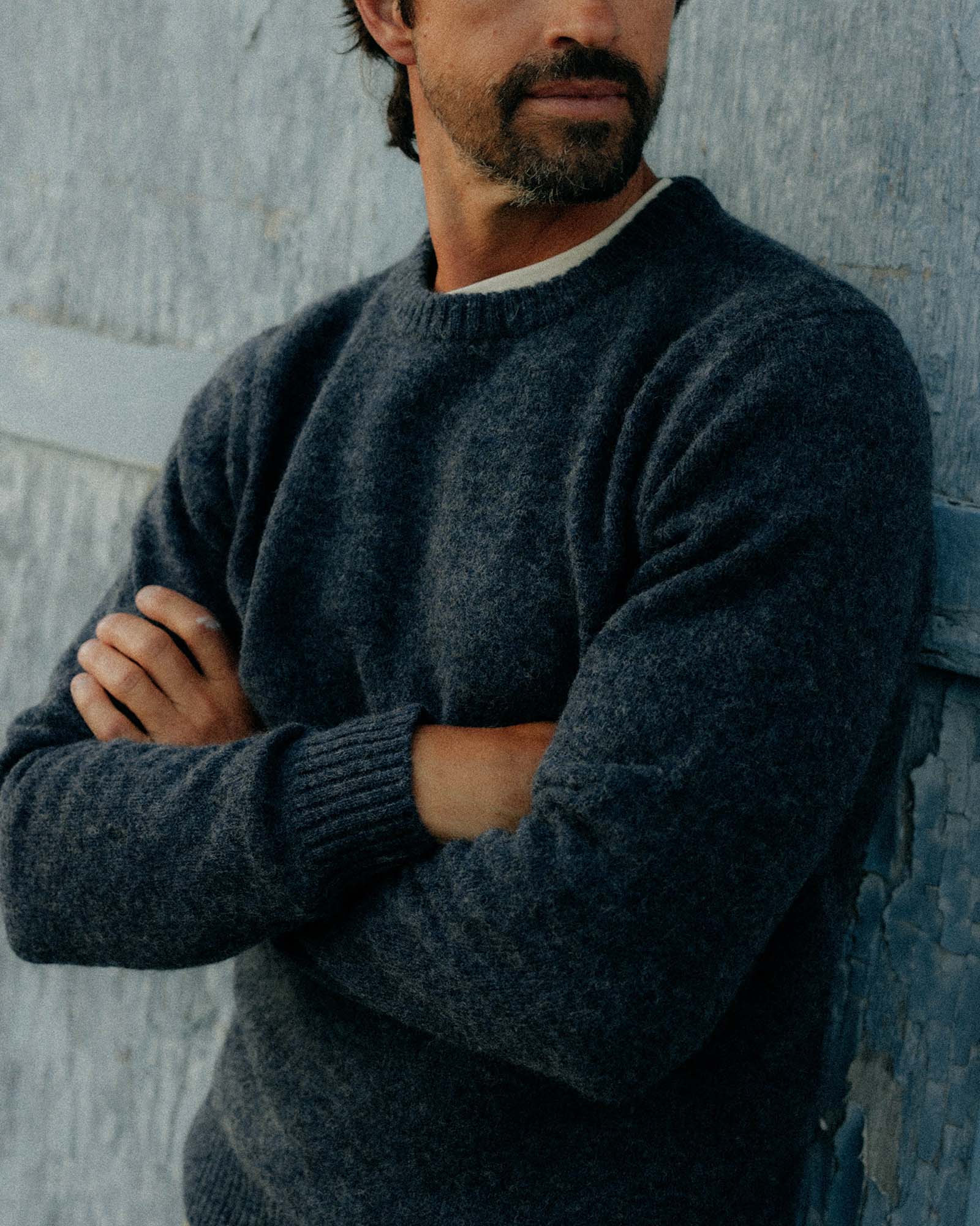 The Eastmoor Sweater in Heather Night Wool - Image 3