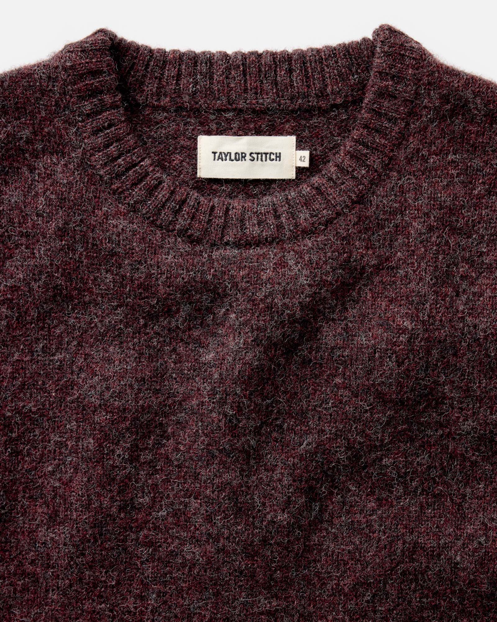 The Eastmoor Sweater in Heather Port Wool - Image 4