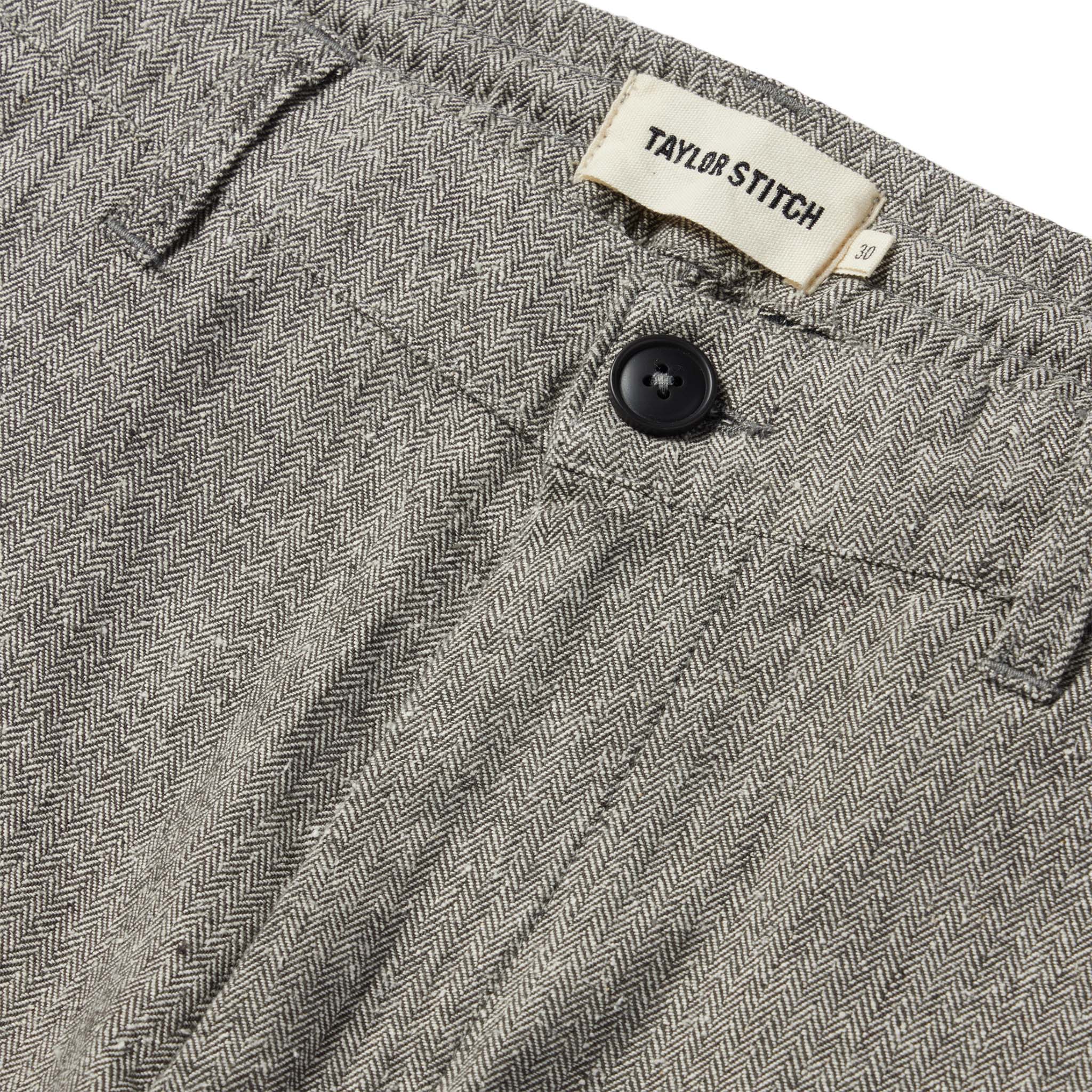 The Easy Pant in Charcoal Herringbone - Image 6