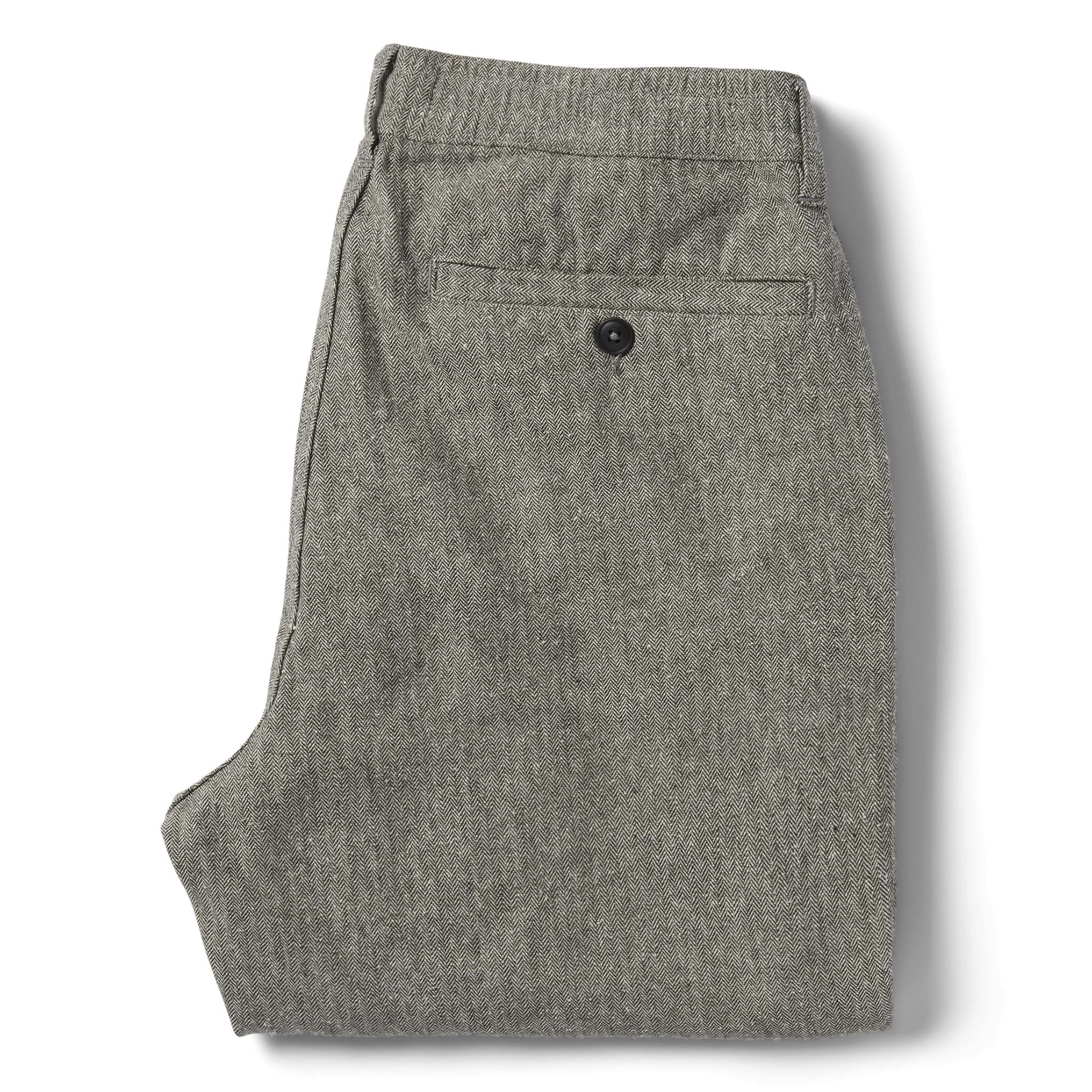 The Easy Pant in Charcoal Herringbone - Image 9