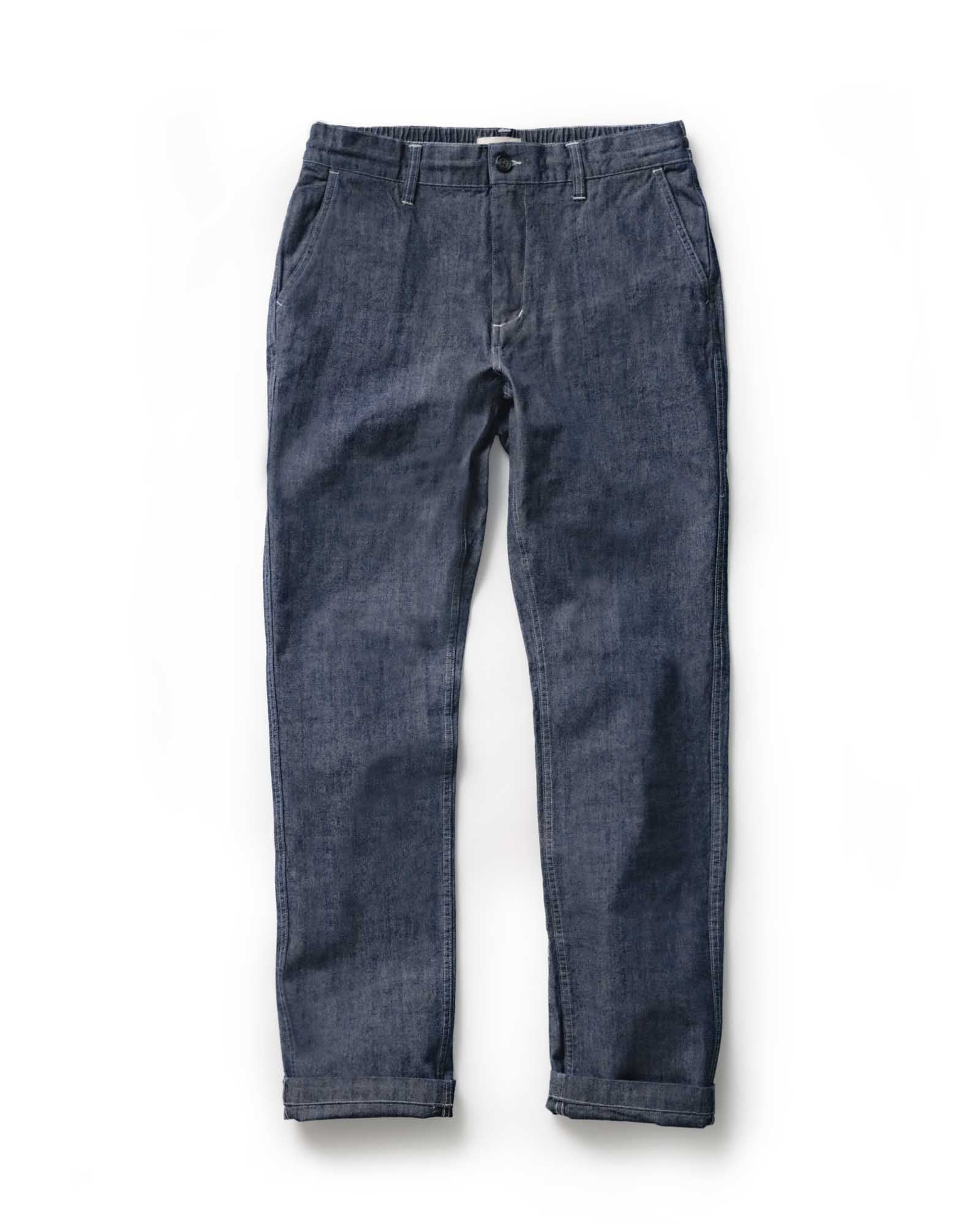 The Easy Pant in Washed Indigo Chambray - Image 10