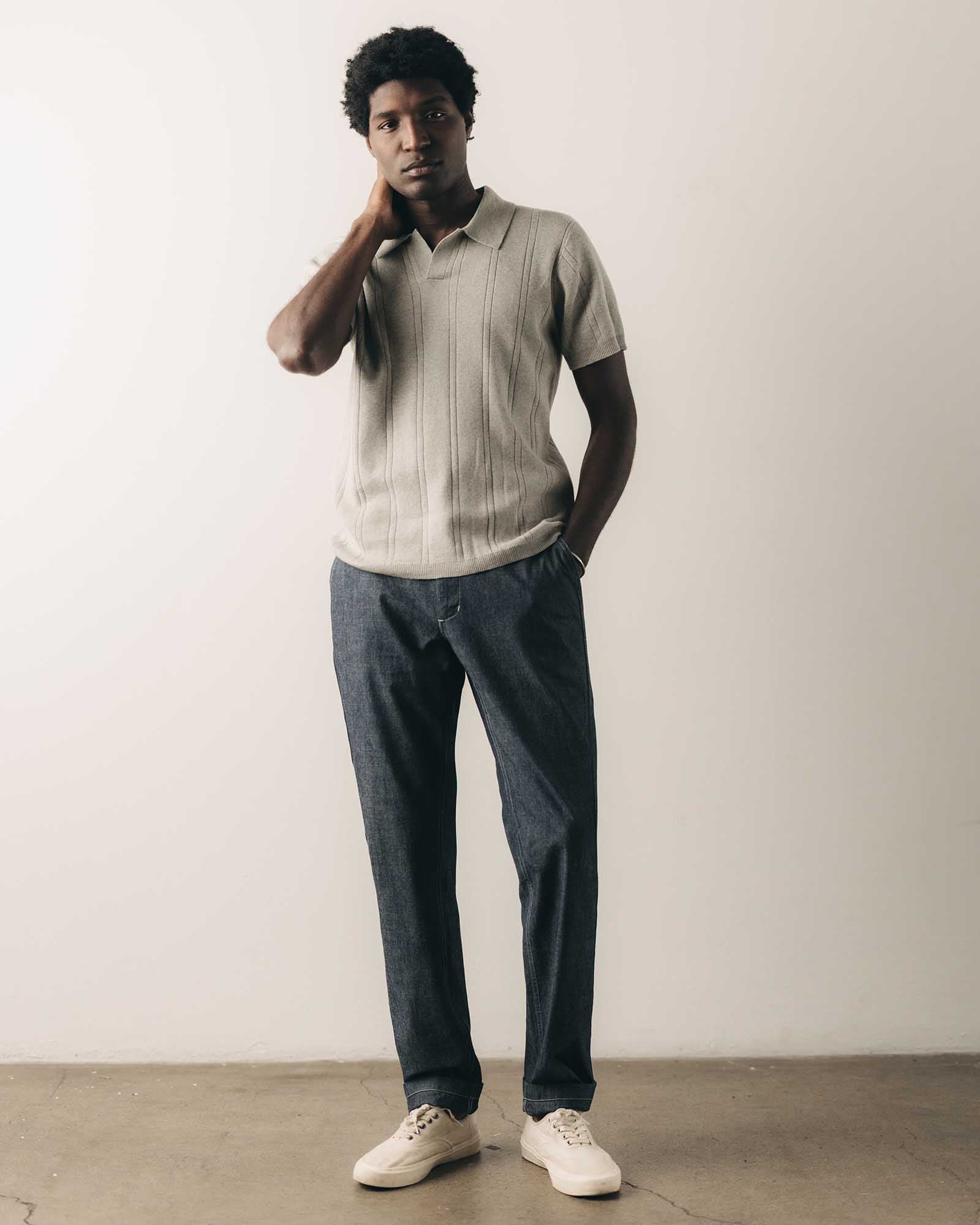 The Easy Pant in Washed Indigo Chambray - Image 2