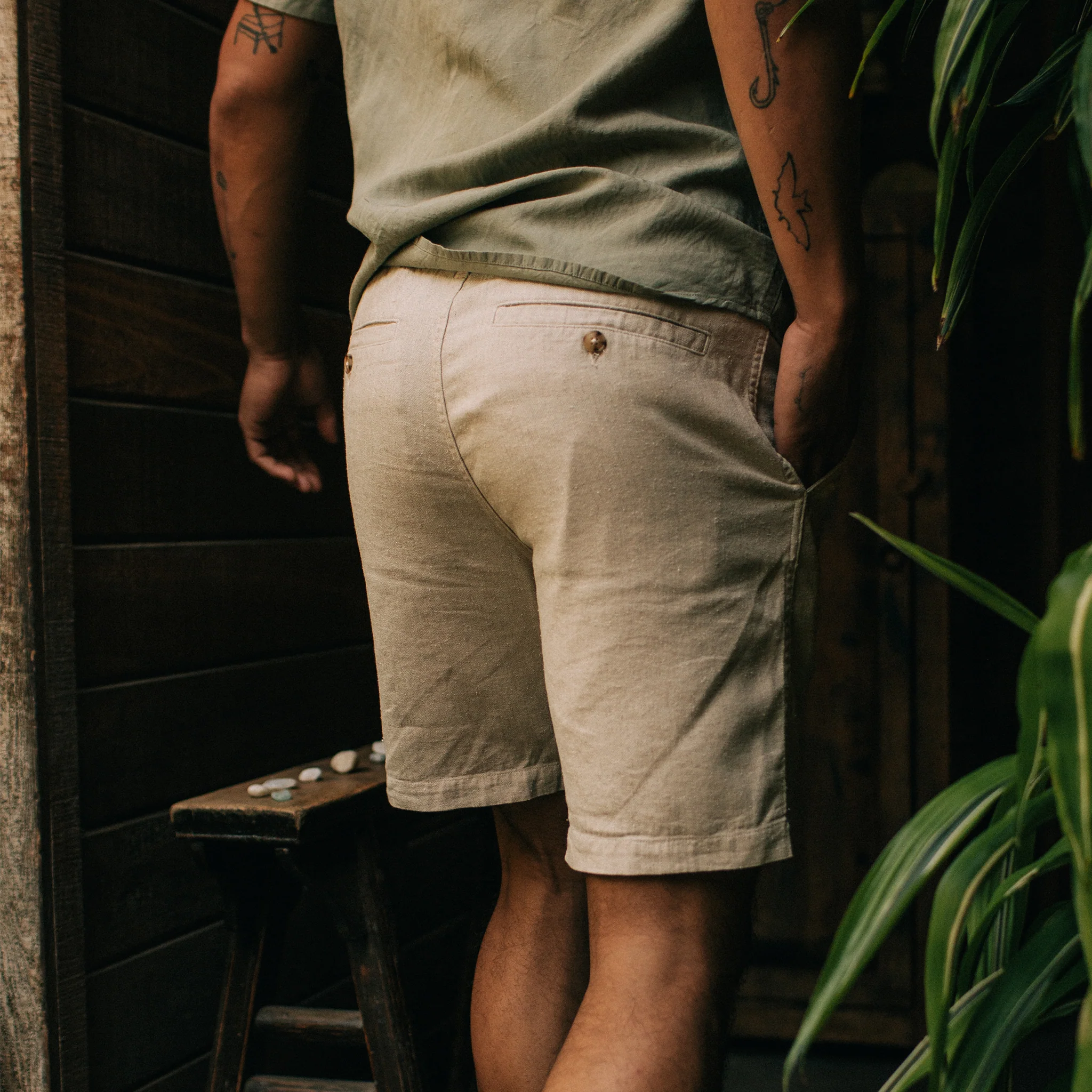 The Easy Short in Natural Herringbone - Image 4