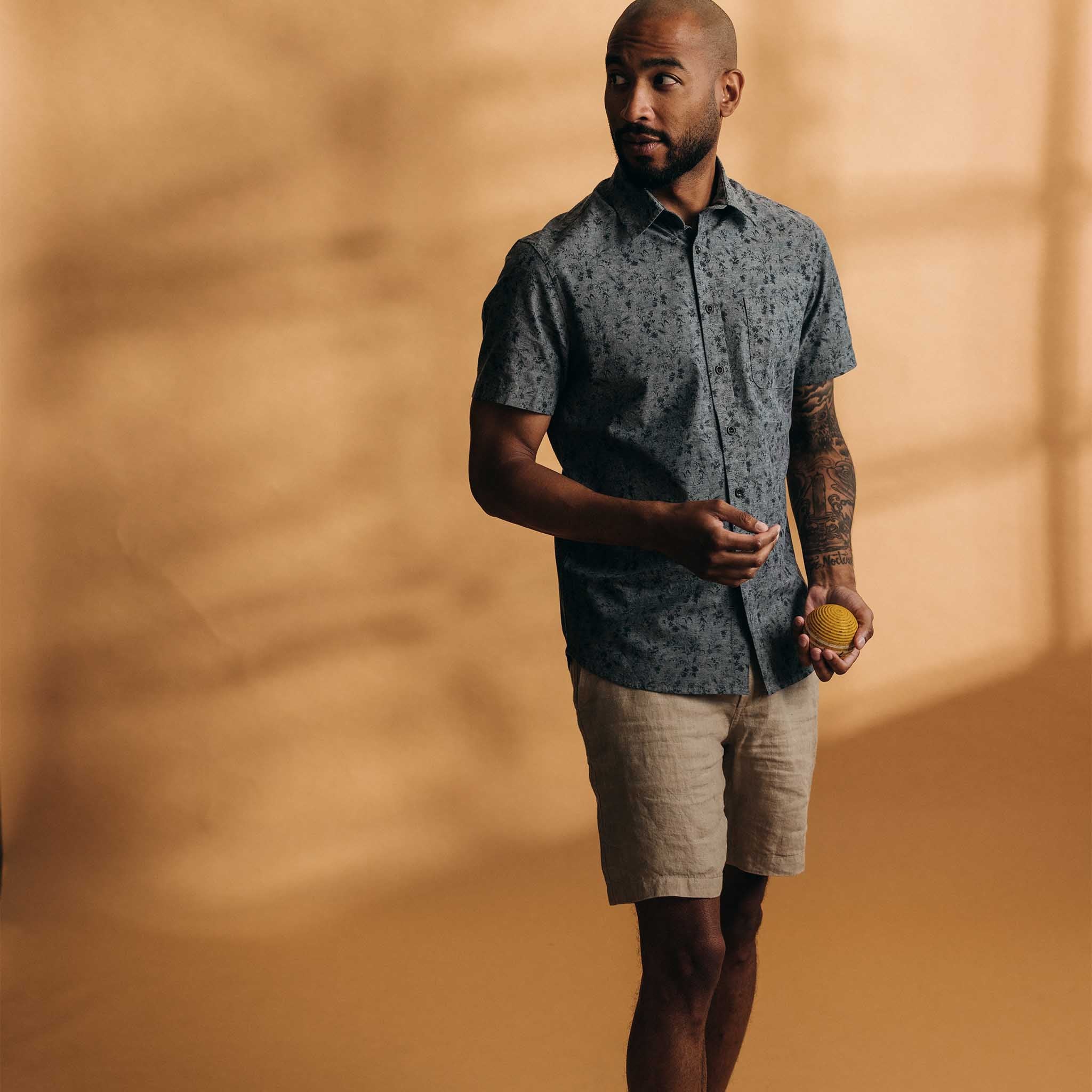 The Easy Short in Natural Linen - Image 4