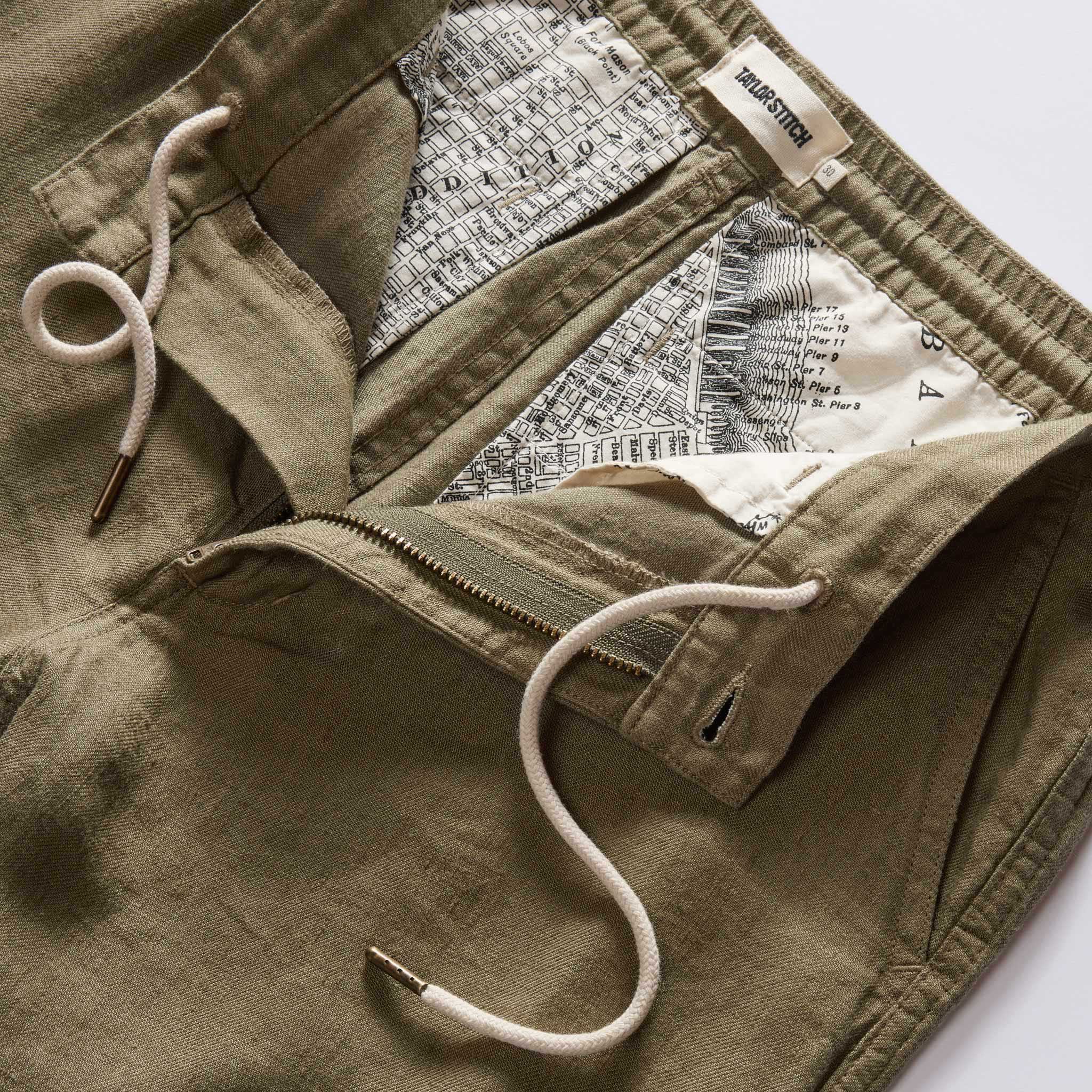 The Easy Short in Olive Linen - Image 6