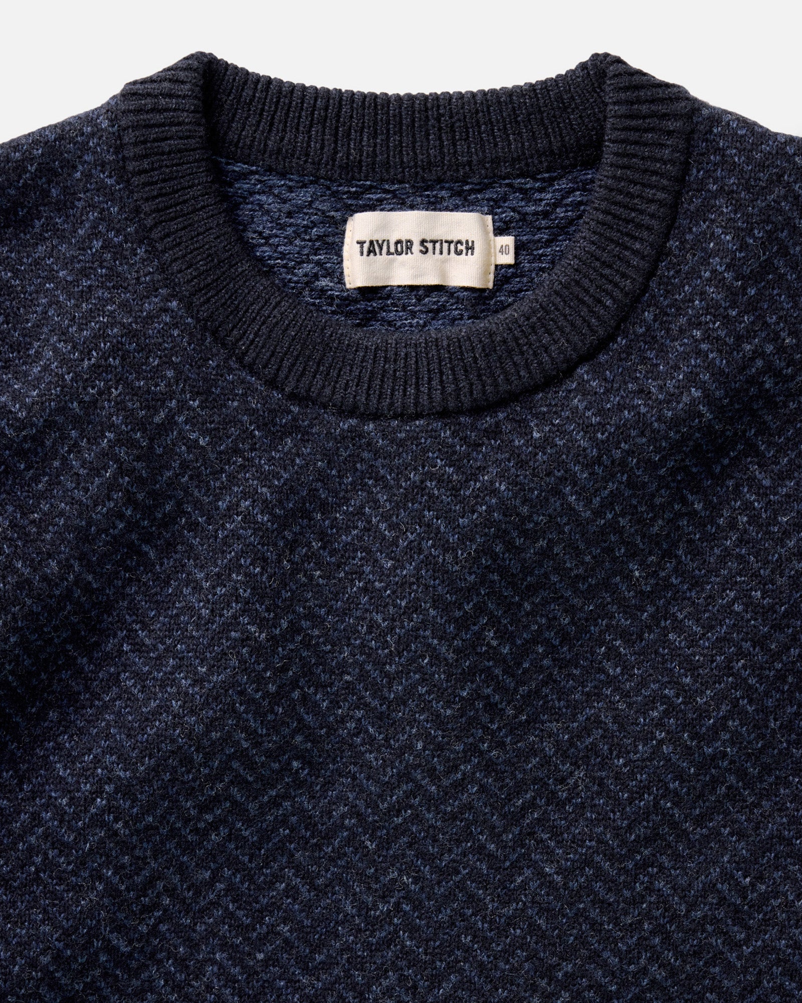 The Eddy Crew in Heather Marine Herringbone - Image 5