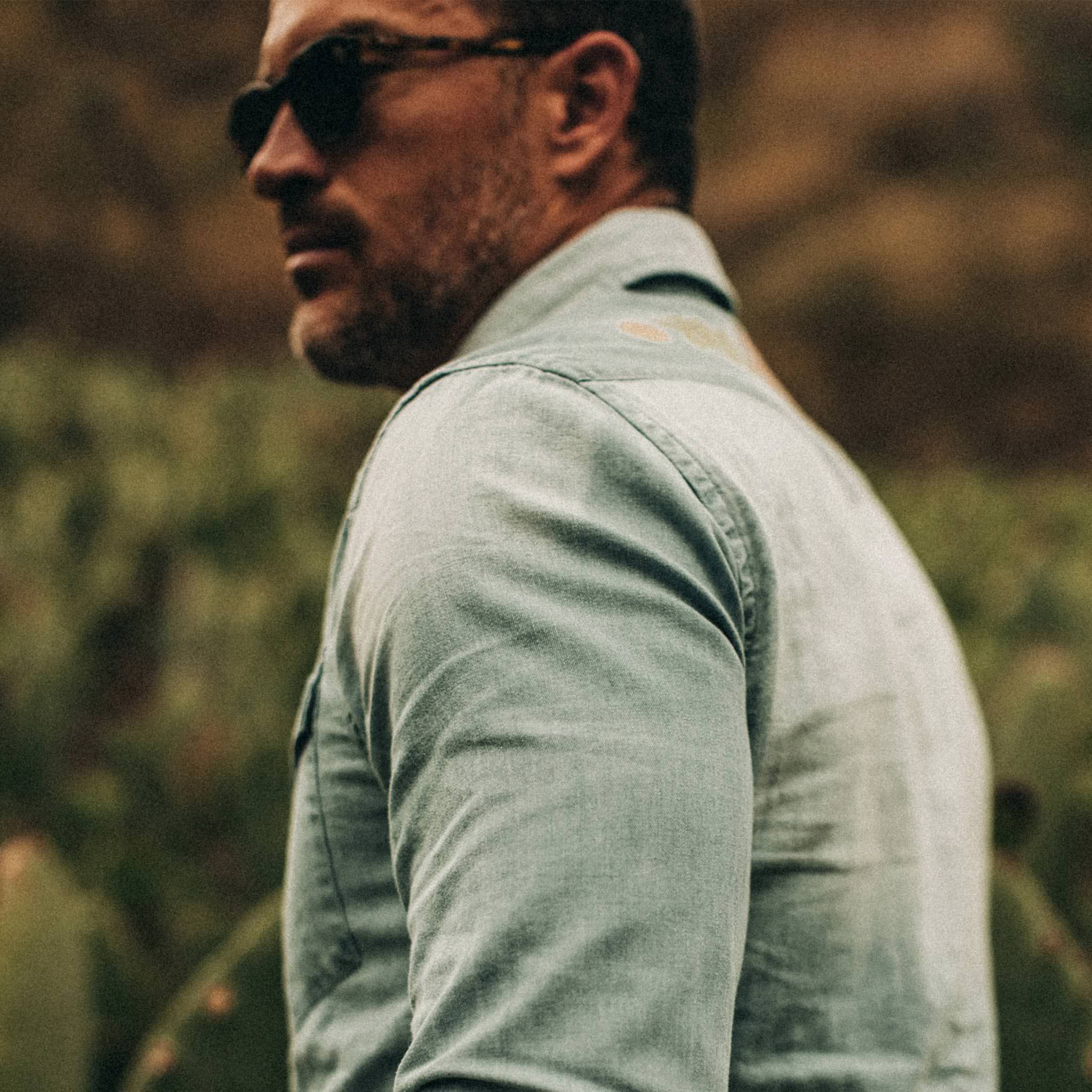 The Embroidered Western Shirt in Washed Denim - Image 4